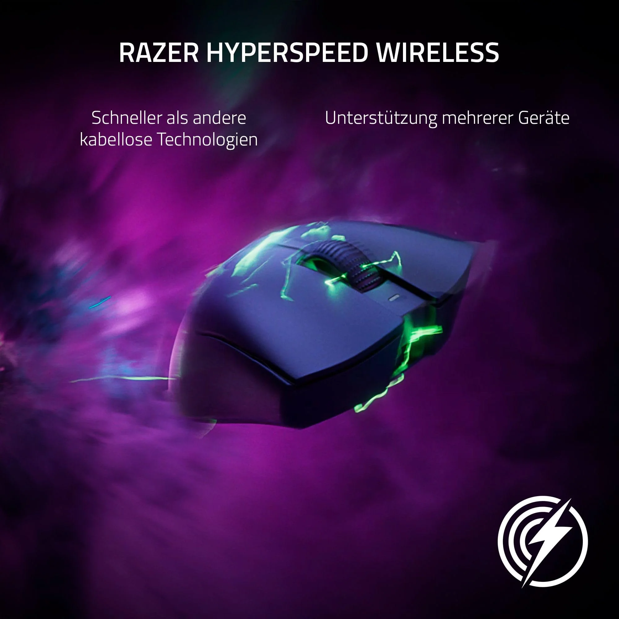 Razer DeathAdder V3 Pro - Leichte kabellose Ergonomische Esports-Maus (64g Leichtes Design, Focus Pro 30K Optischer Sensor, Mausschalter Gen-3, HyperSpeed Wireless) Weiß - Image 7