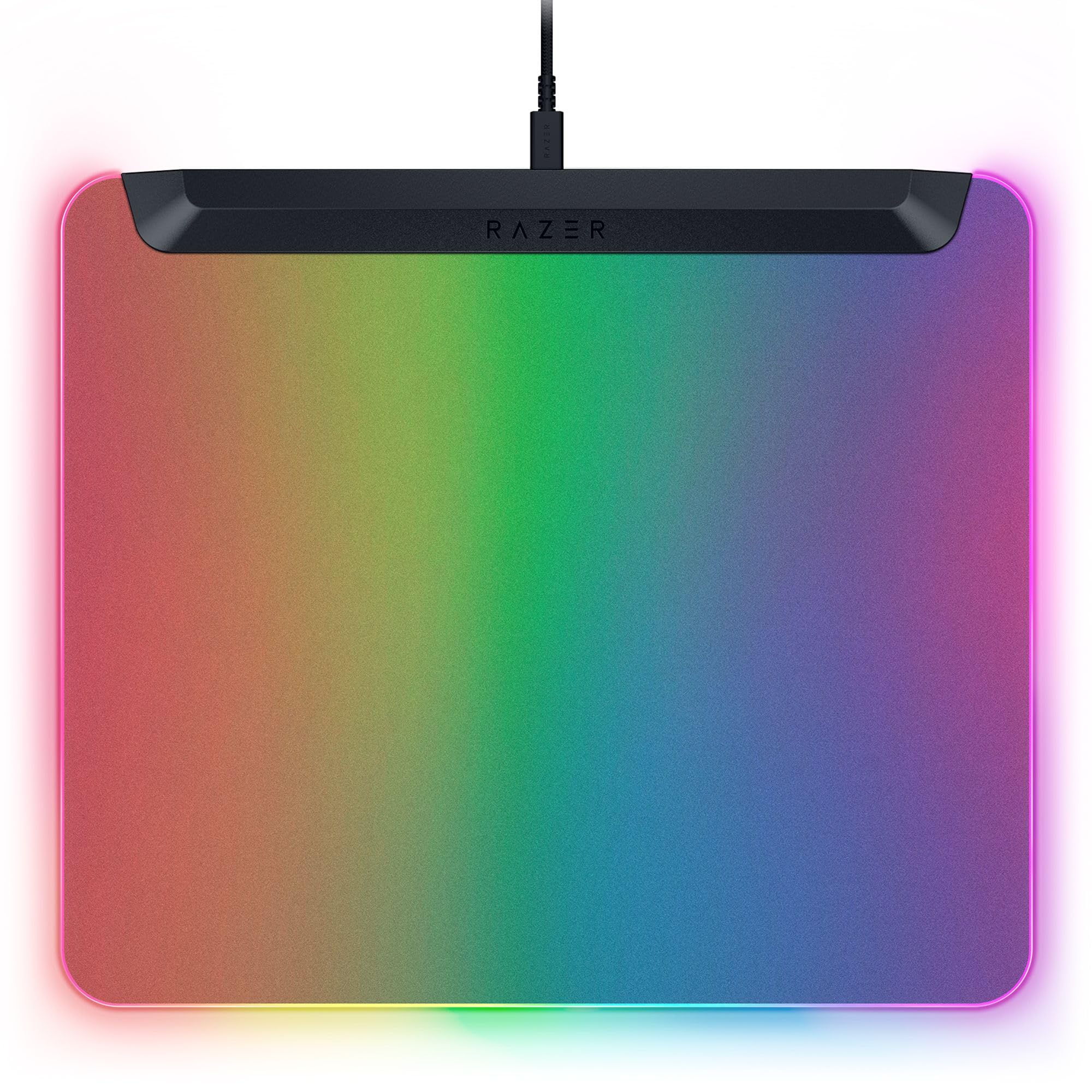 Razer Firefly V2 Pro - RGB-hintergrundbeleuchtete Gaming-Mausmatte - integrierter USB-Anschluss (15-Zonen-LED-Beleuchtung, mikrogeätzte Oberfläche für optimales Tracking, USB-C Kabel) Schwarz - Image 10