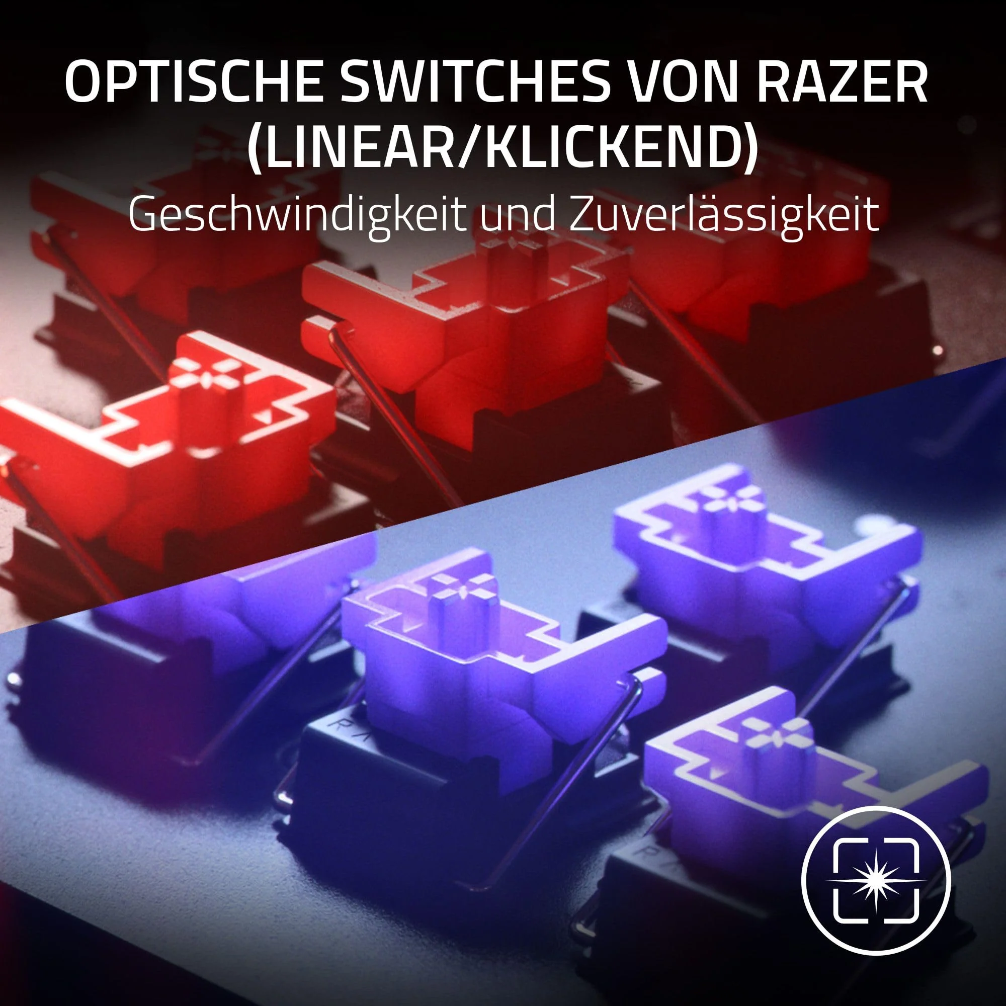Razer Huntsman V2 (Purple Switch) - Praktisch latenzfreie optische Gaming-Tastatur (Handballenauflage, 4 Medientasten, Doubleshot PBT-Tastenkappen) QWERTZ DE-Layout | Schwarz - Image 3
