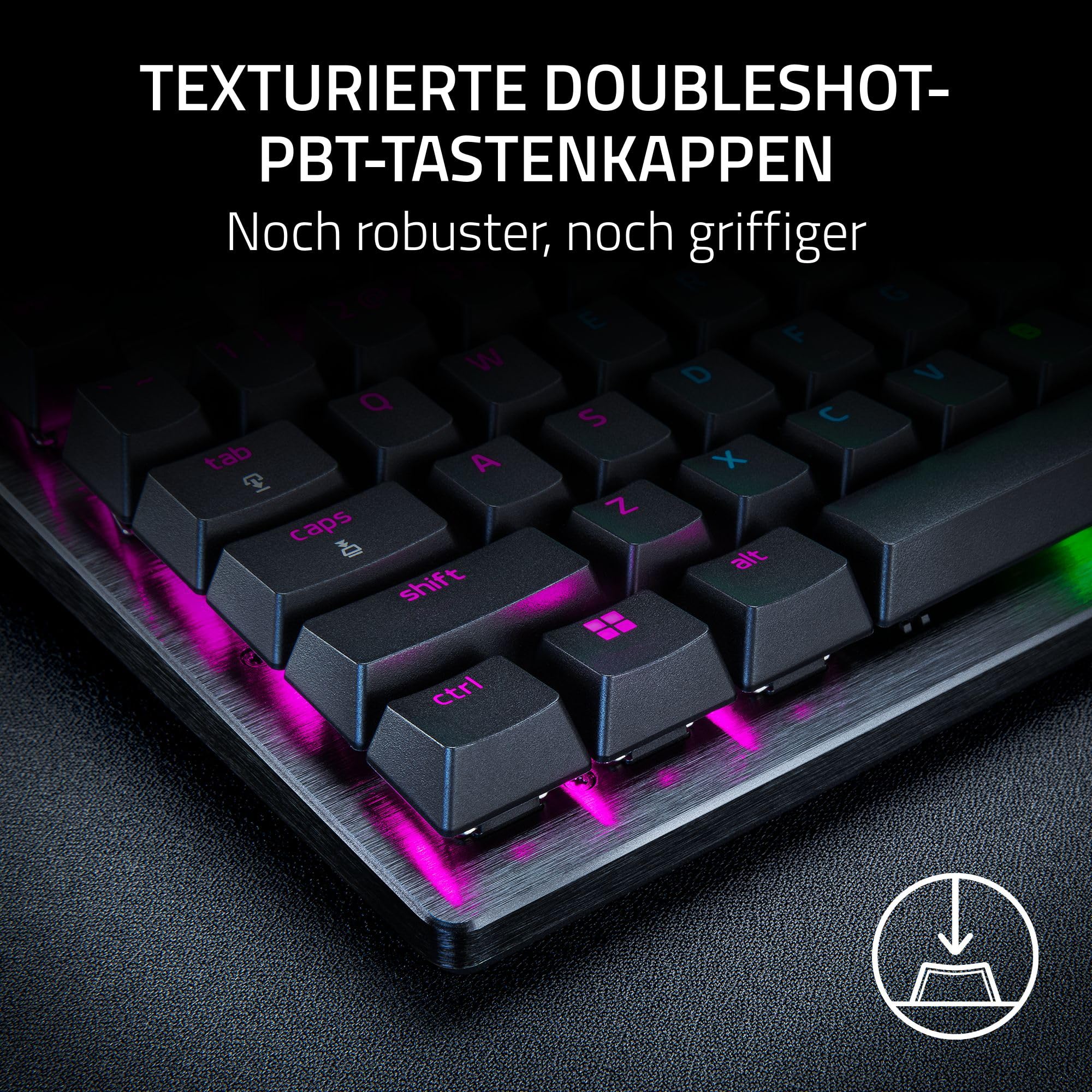 Razer Huntsman V3 Pro - Analoges optisches E-Sport-Keyboard Snap Tap & Rapid Trigger (Schnellfeuer-Modus, Multifunktionaler Drehregler, Doubleshot-PBT-Tastenkappen) DE-Layout | Schwarz - Image 11