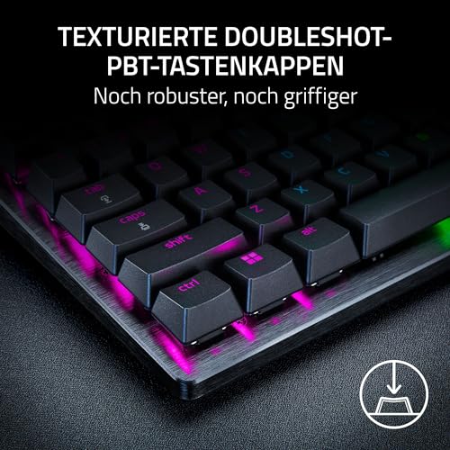 Razer Huntsman V3 Pro - Analoges optisches E-Sport-Keyboard Snap Tap & Rapid Trigger (Schnellfeuer-Modus, Multifunktionaler Drehregler, Doubleshot-PBT-Tastenkappen) DE-Layout | Schwarz - Image 15