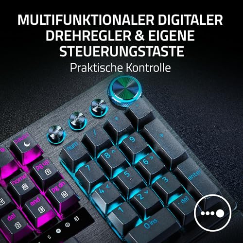 Razer Huntsman V3 Pro - Analoges optisches E-Sport-Keyboard Snap Tap & Rapid Trigger (Schnellfeuer-Modus, Multifunktionaler Drehregler, Doubleshot-PBT-Tastenkappen) DE-Layout | Schwarz - Image 22