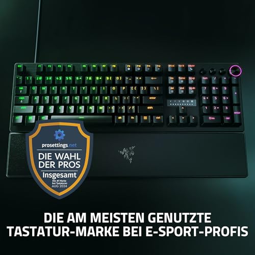 Razer Huntsman V3 Pro - Analoges optisches E-Sport-Keyboard Snap Tap & Rapid Trigger (Schnellfeuer-Modus, Multifunktionaler Drehregler, Doubleshot-PBT-Tastenkappen) DE-Layout | Schwarz - Image 25