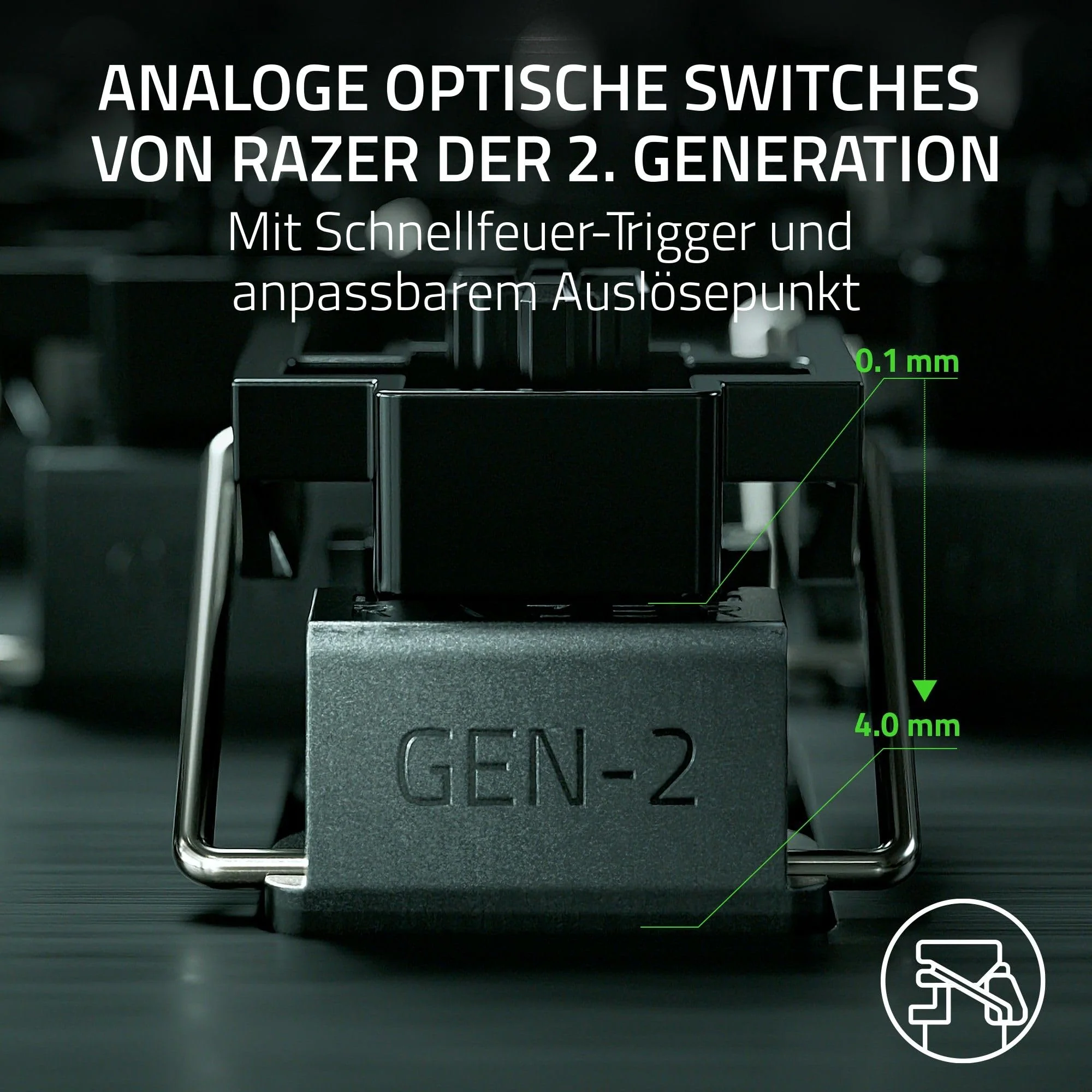 Razer Huntsman V3 Pro - Analoges optisches E-Sport-Keyboard Snap Tap & Rapid Trigger (Schnellfeuer-Modus, Multifunktionaler Drehregler, Doubleshot-PBT-Tastenkappen) DE-Layout | Schwarz - Image 3