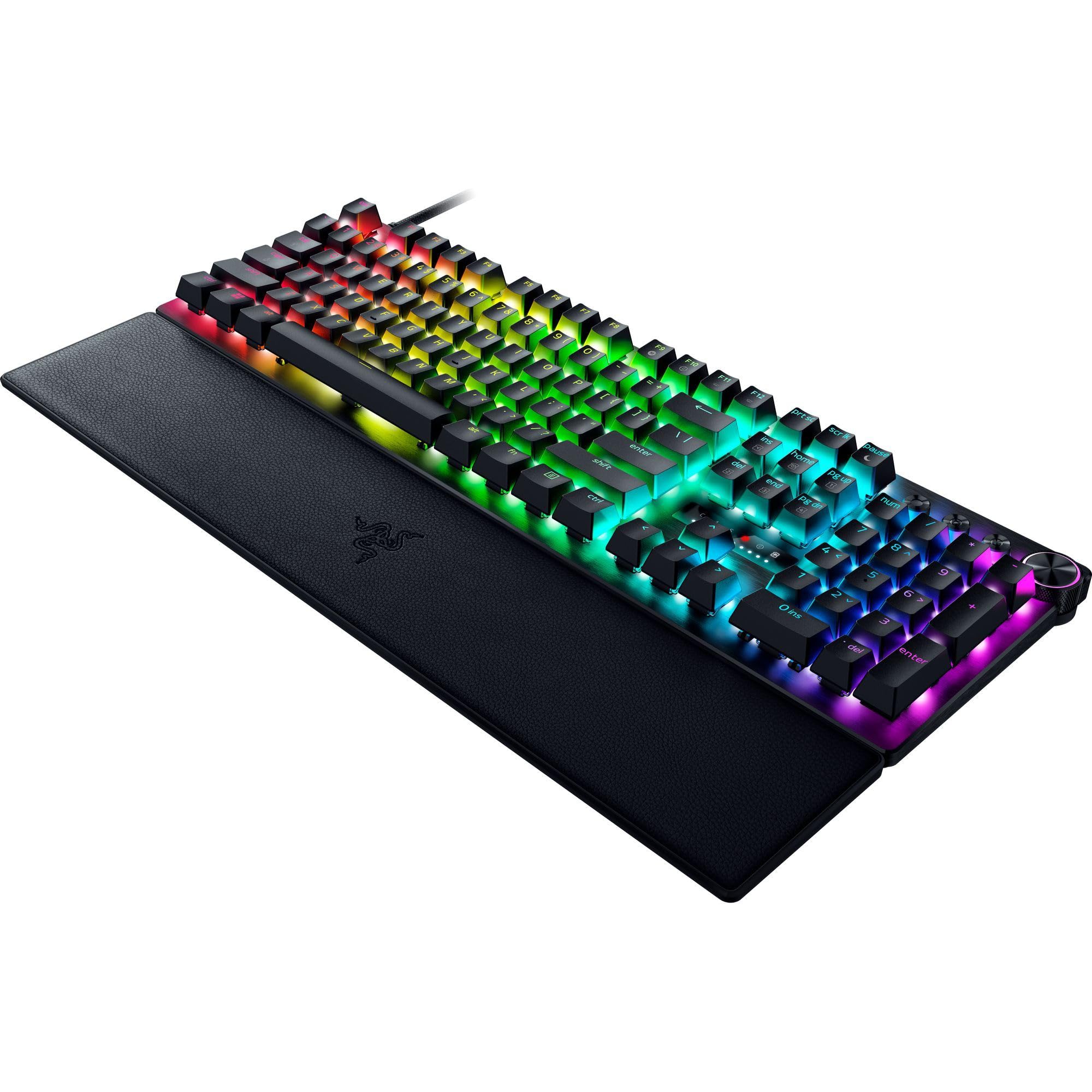 Razer Huntsman V3 Pro - Analoges optisches E-Sport-Keyboard Snap Tap & Rapid Trigger (Schnellfeuer-Modus, Multifunktionaler Drehregler, Doubleshot-PBT-Tastenkappen) DE-Layout | Schwarz - Image 4