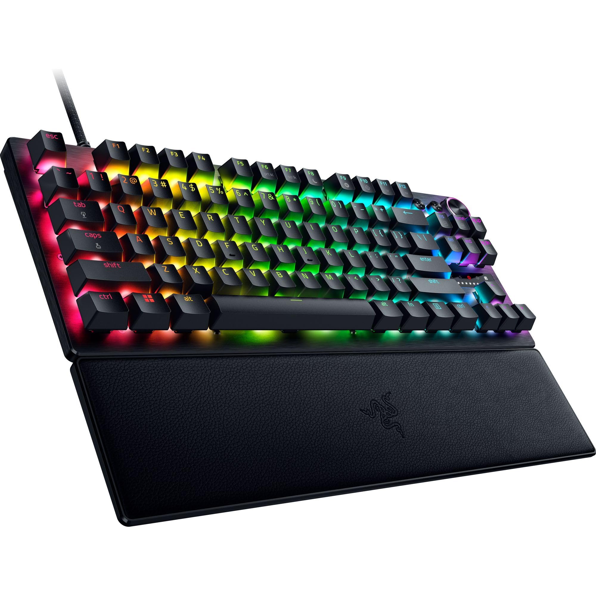 Razer Huntsman V3 Pro Tenkeyless - Analoge optische TKL E-Sport PC-Tastatur ohne Ziffernblock Snap Tap & Rapid Trigger (Digitaler Drehregler & Steuerungstaste) DE-Layout | Schwarz - Image 3