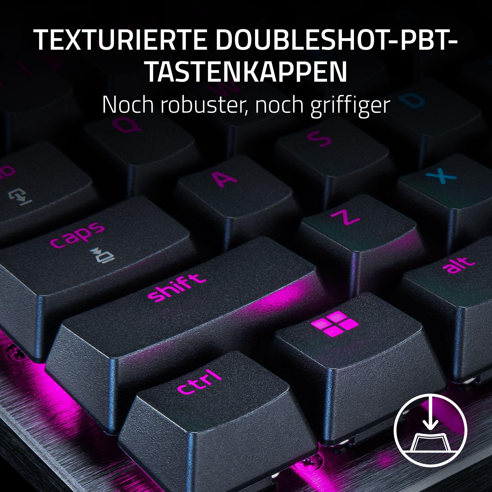Razer Huntsman V3 Pro Tenkeyless - Analoge optische TKL E-Sport PC-Tastatur ohne Ziffernblock Snap Tap & Rapid Trigger (Digitaler Drehregler & Steuerungstaste) DE-Layout | Schwarz - Image 4