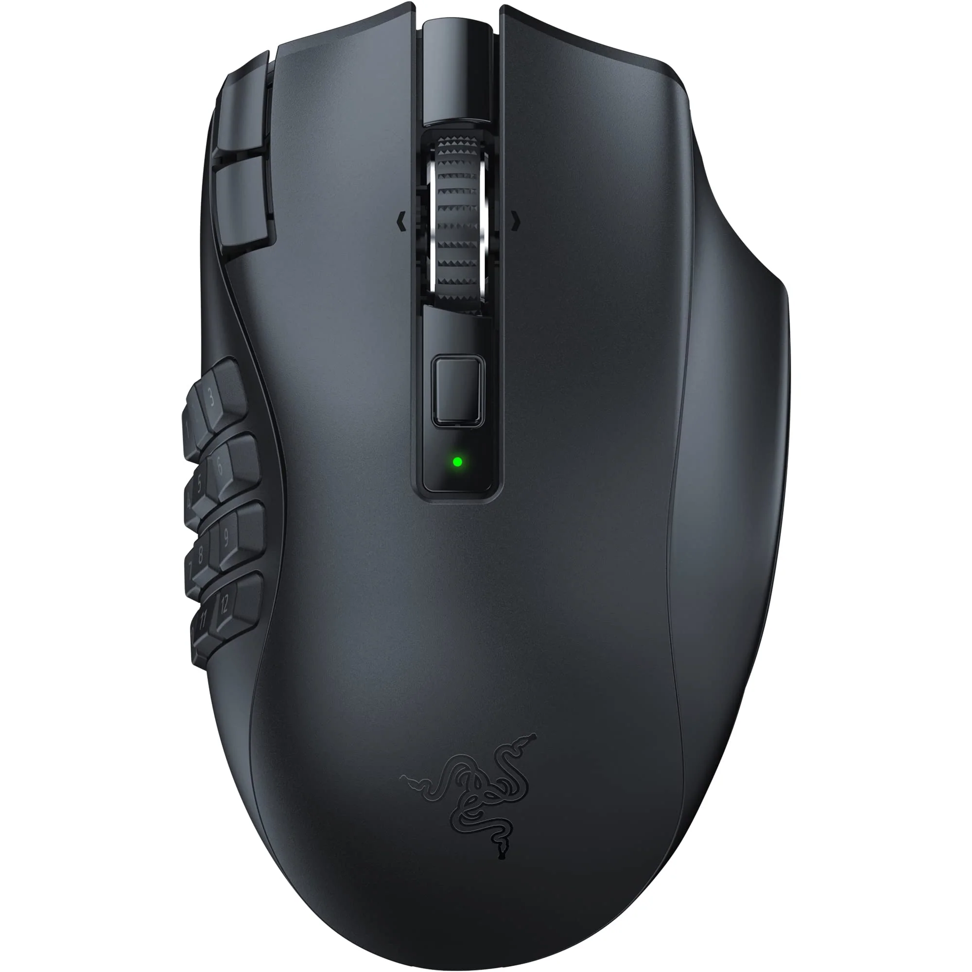 Razer Naga V2 HyperSpeed - Ergonomische Kabellose MMO Gaming Maus (19 Programmierbaren Tasten, Wireless 2,4 GHz, Bluetooth, Bis zu 250 Stunden, Focus Pro 30K Optischer Sensor) Schwarz - Image 6