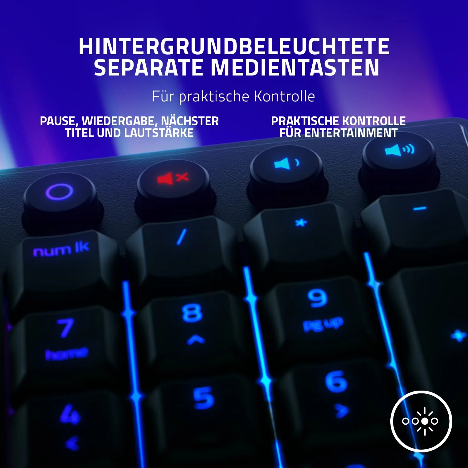Razer Ornata V3 - Flache Mecha-Membran-Gaming Tastatur (Hybrid Mecha-Membran-Switches, Magnetische Soft-Touch-Handballenauflage) QWERTZ DE-Layout | Schwarz - Image 2
