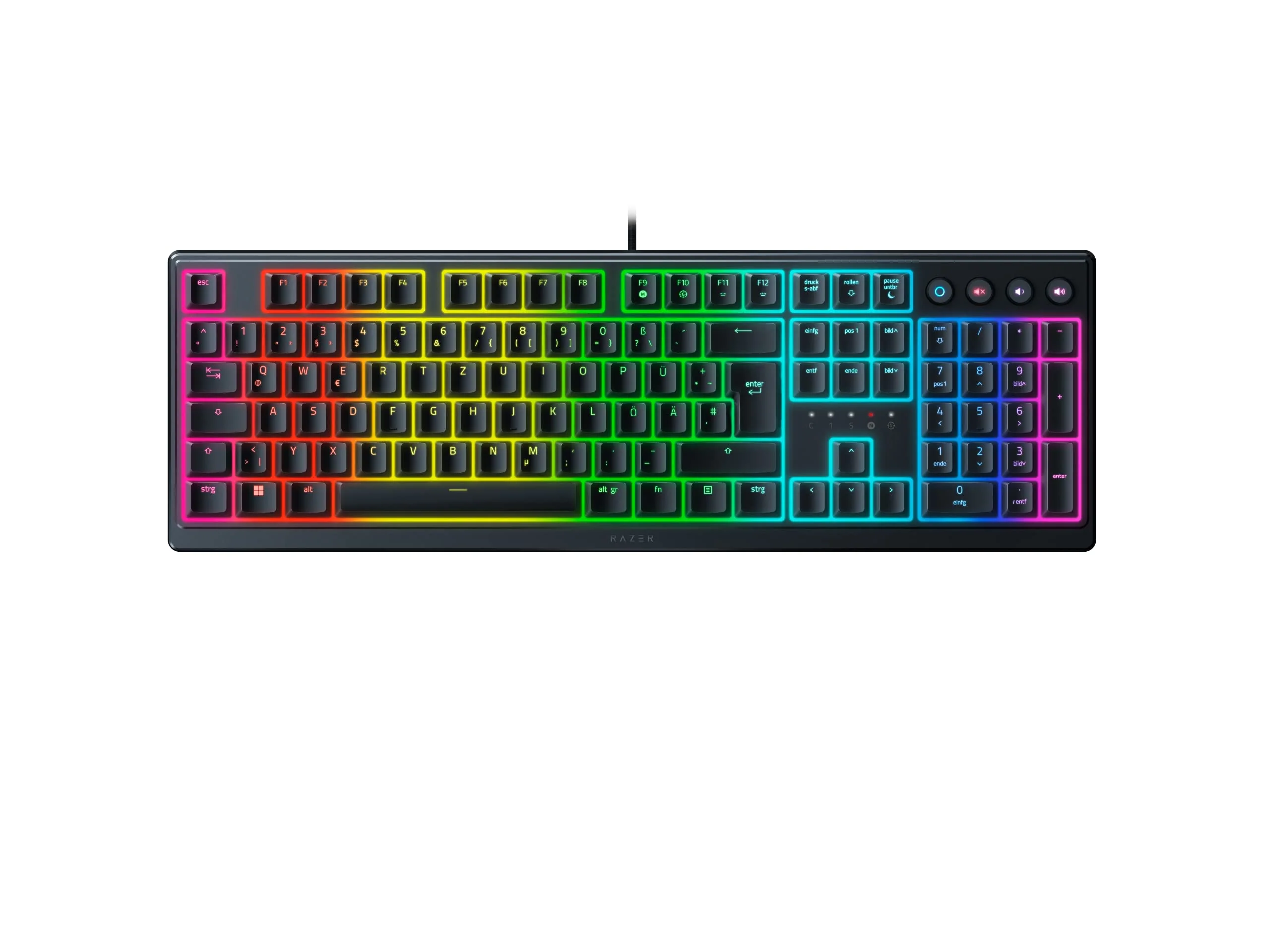 Razer Ornata V3 - Flache Mecha-Membran-Gaming Tastatur (Hybrid Mecha-Membran-Switches, Magnetische Soft-Touch-Handballenauflage) QWERTZ DE-Layout | Schwarz - Image 3