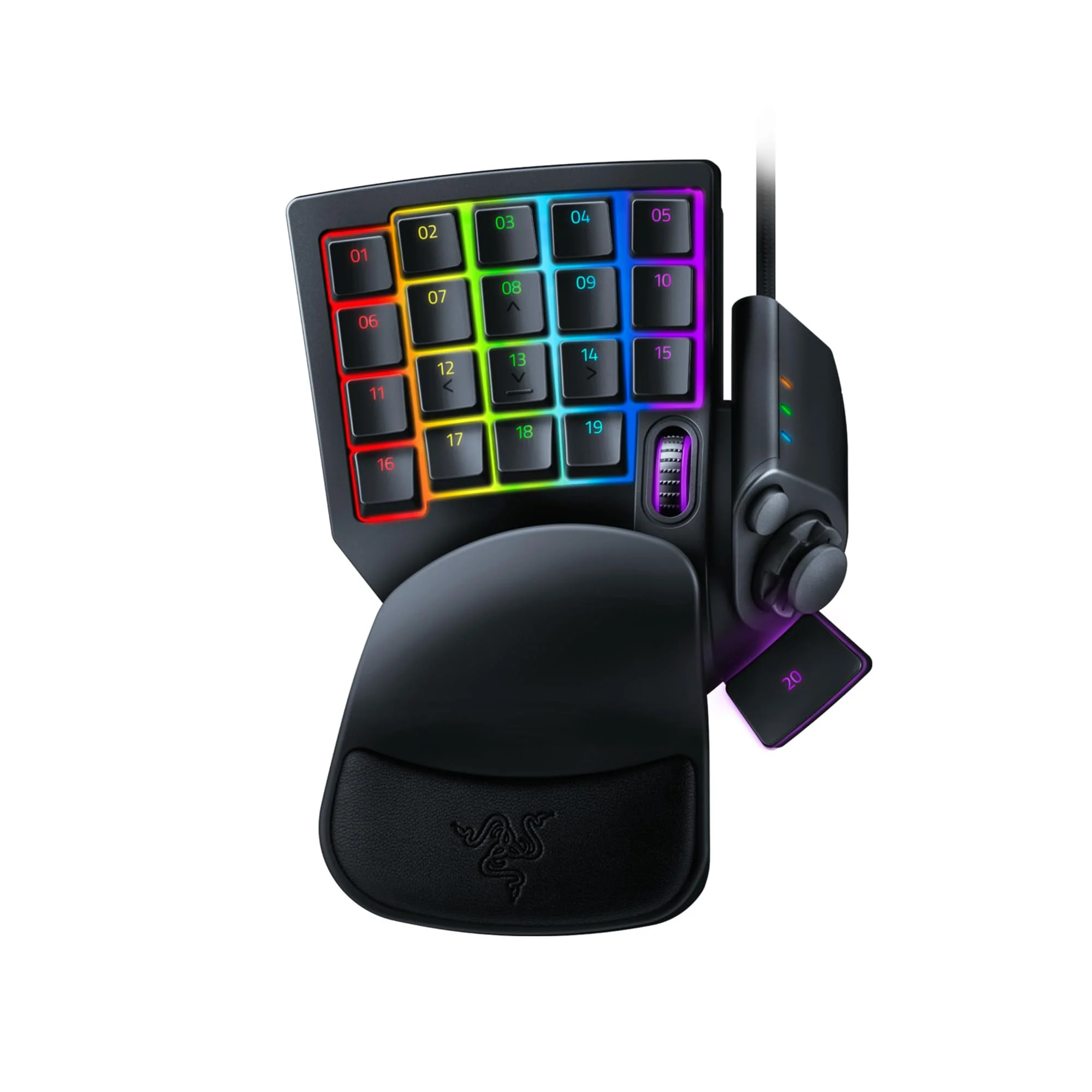 Razer Tartarus Pro - Gaming Keypad (Gamepad mit analog-optischen Tasten, 32 programmierbare Tasten, anpassbarer Auslösepunkt, Profile, Handballenauflage, Rapid Trigger) Schwarz - Image 2