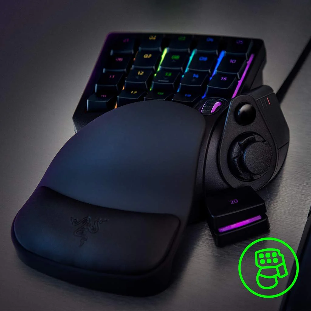 Razer Tartarus V2 - Gaming Keypad (Gamepad mit mecha-membranen Tasten, 32 programmierbare Tasten, 8-Wege Thumbpad, Handballenauflage, Hypershift, RGB Chroma Beleuchtung) Schwarz - Image 5