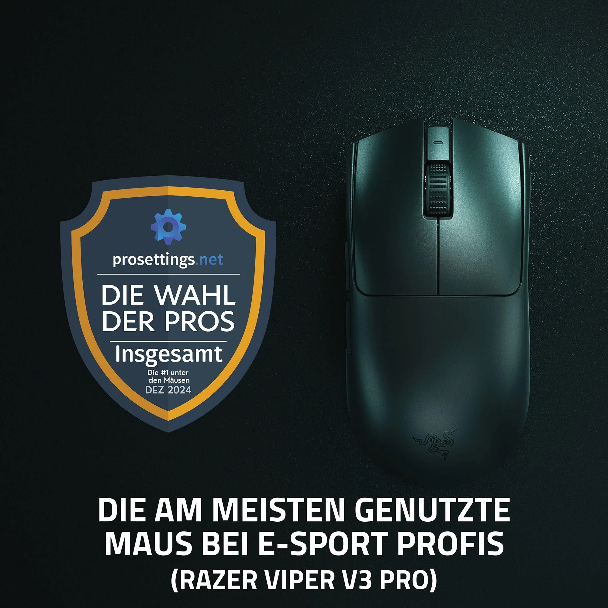 Razer Viper V3 Pro - Ultraleichte kabellose Esports Gaming-Maus (8k Hz HyperPolling, 54g leichtes Design, Focus Pro Sensor 35K DPI, HyperSpeed Wireless, 95 Stunden Akkulaufzeit) Schwarz - Image 5