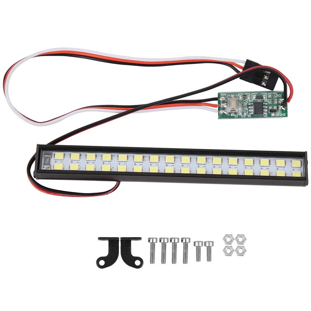 RC Auto Dachlampe, Lampenperlen, 32 Stück, universelle RC-Auto-Lichtleiste, RC-Chenille-Upgrade-Zubehör, Länge 100 mm - Image 8