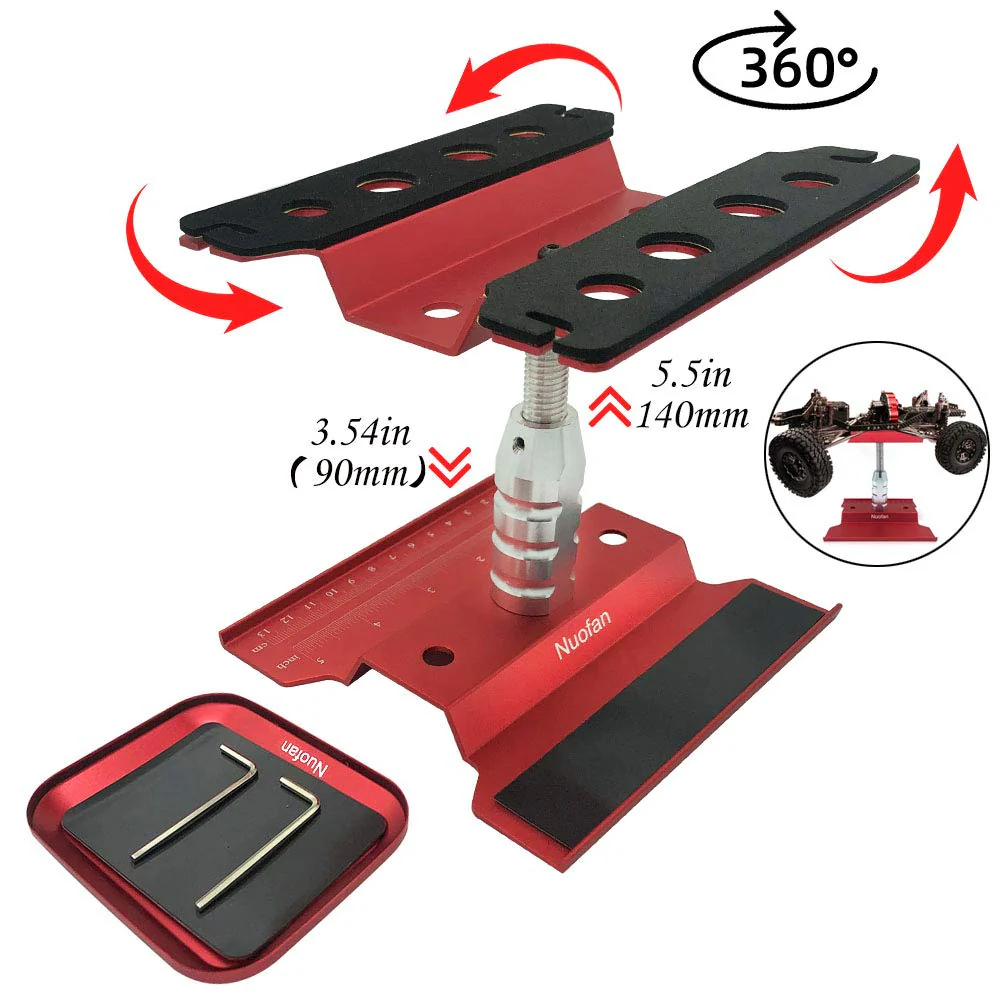 RC Car Work Stand Aluminium Reparatur Workstation mit Schraubablage für 1/8 1/10 1/12 1/16 Traxxas Axial Arrma Redcat Crawler Monster Truck - Image 2