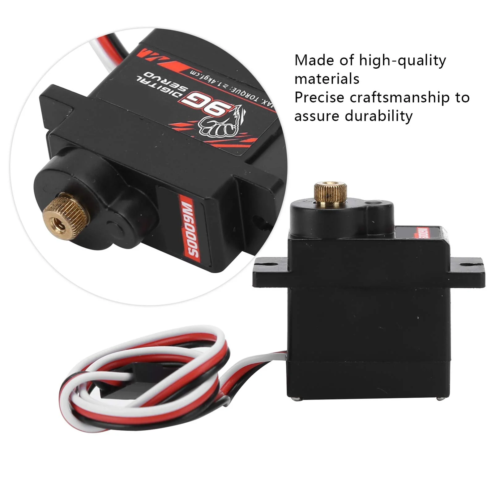 RC Digital Servo, 9g Metallgetriebe Servo für 1/24 RC Flugzeug und Modellbau - Präzisions Servo für Flugmodelle - Image 4
