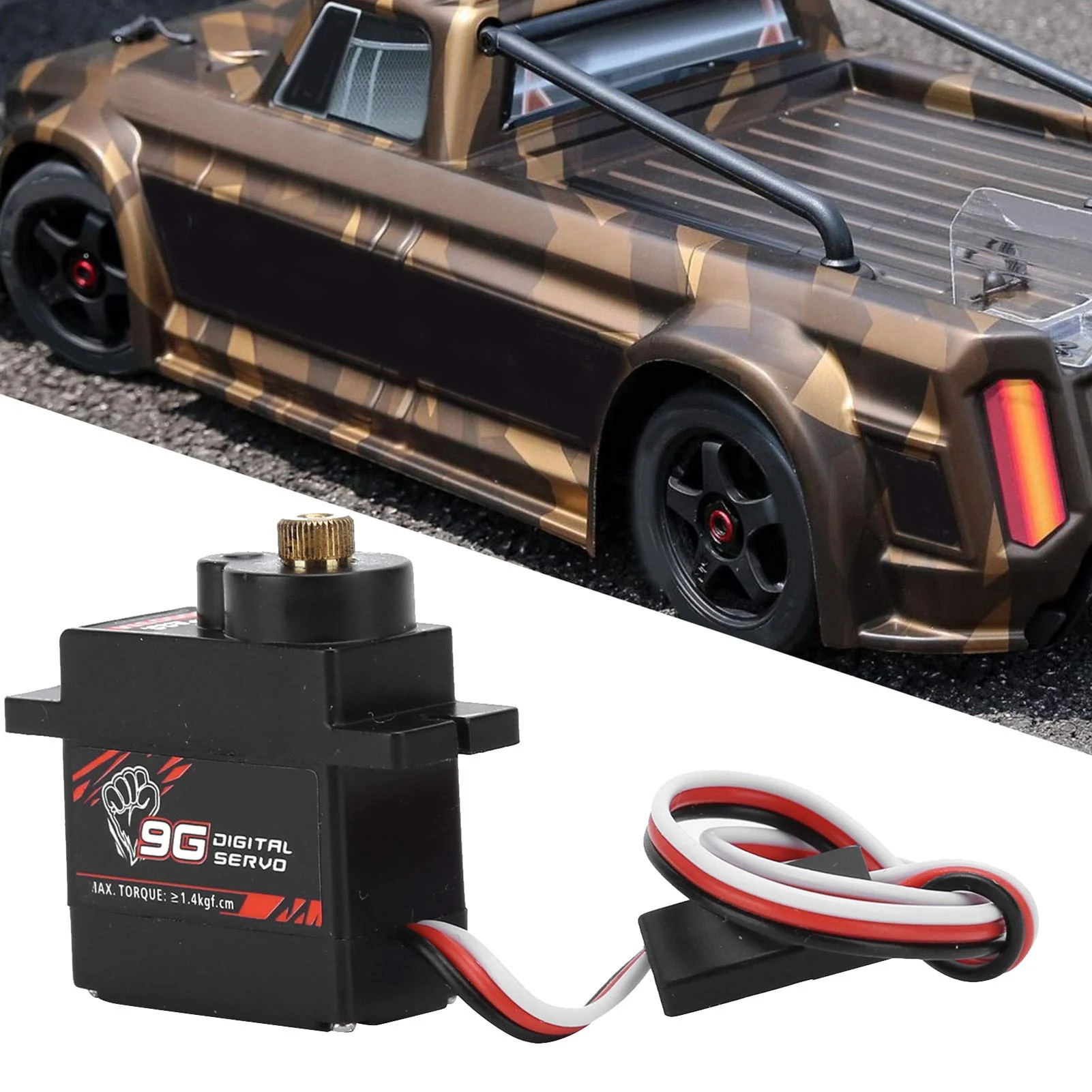 RC Digital Servo, 9g Metallgetriebe Servo für 1/24 RC Flugzeug und Modellbau - Präzisions Servo für Flugmodelle - Image 8