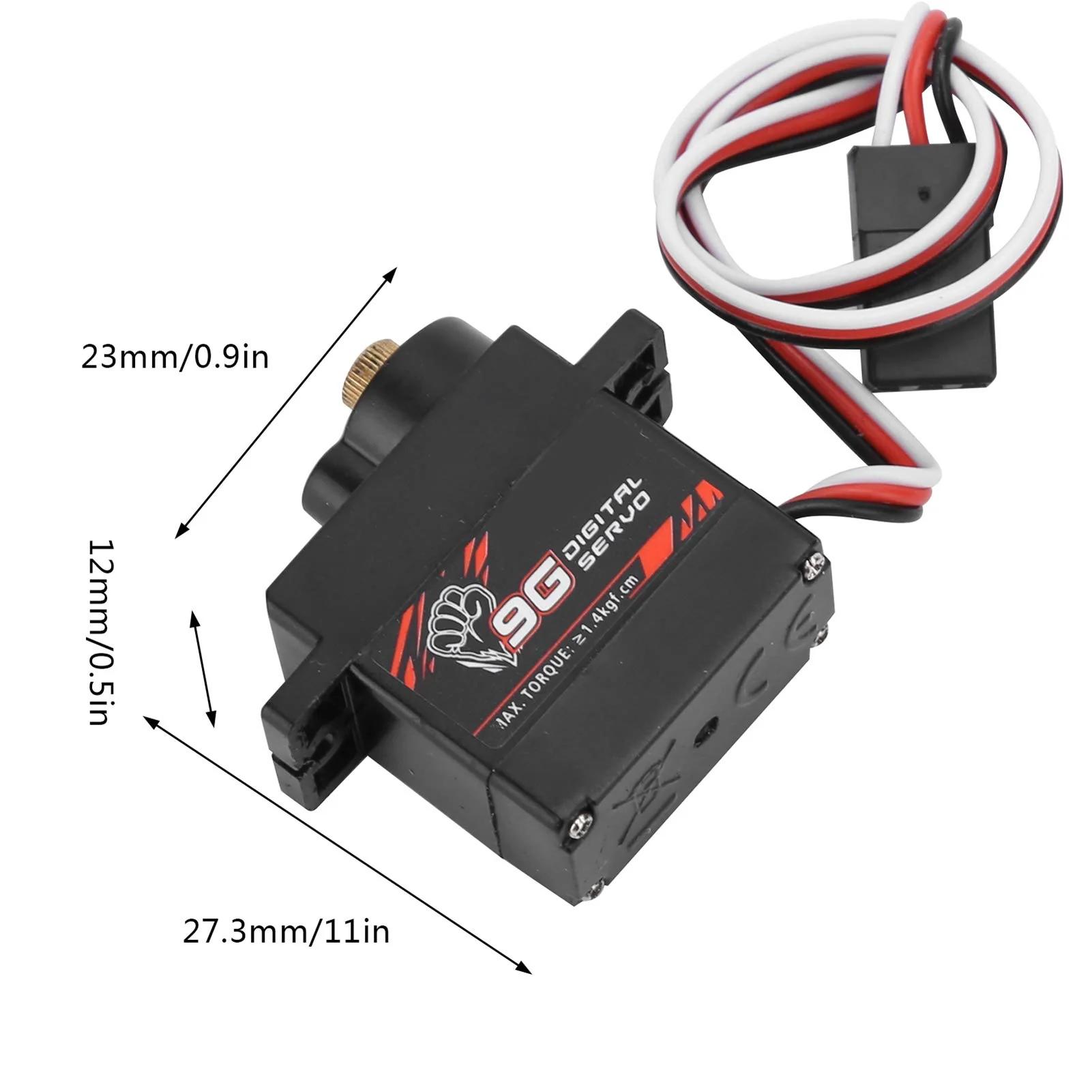 RC Digital Servo, 9g Metallgetriebe Servo für 1/24 RC Flugzeug und Modellbau - Präzisions Servo für Flugmodelle - Image 9