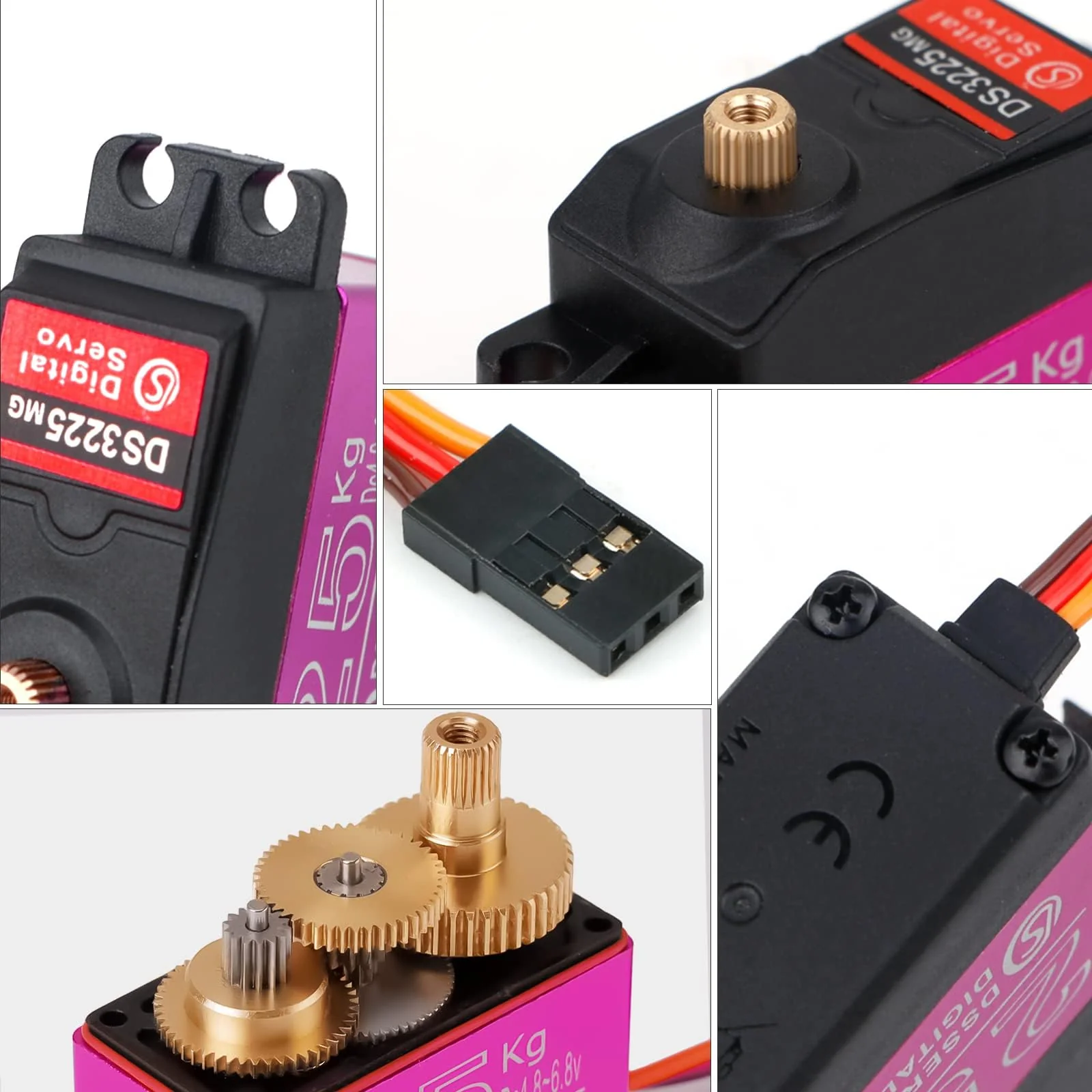RC Servo 25kg Digital Lenkservo Wasserdicht Servo High Torque Digitale Servo Modellbau Metallgetriebe Servomotor 180° Servos DS3225 für RC Auto Car Roboter 1/10 1/8 - Image 7
