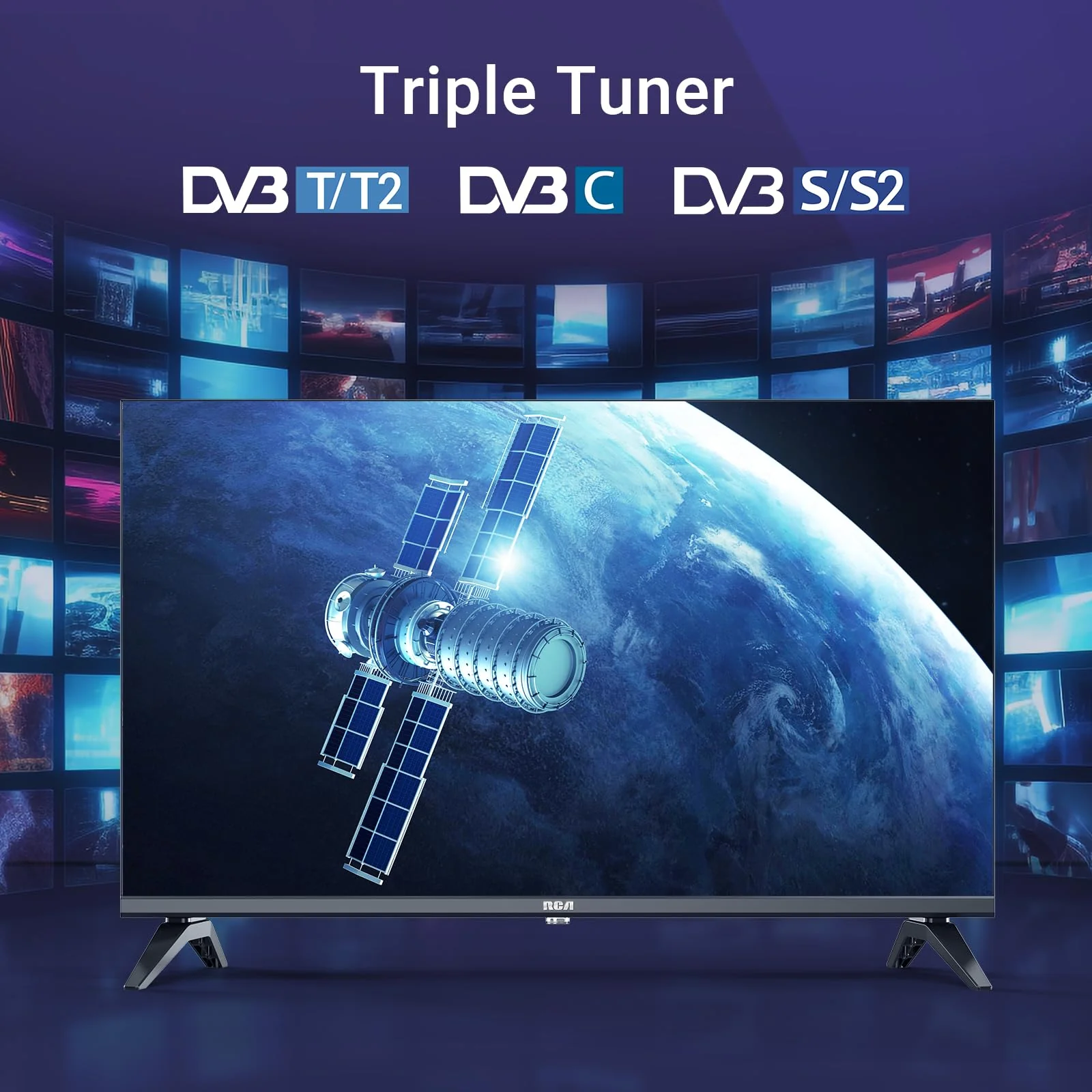 RCA VRS32HQ1 Smart TV 32 Zoll (80cm) HD LED Fernseher mit WLAN, Triple Tuner (DVB-T/T2, DVB-C, DVB-S/S2), App Store, HDMI, USB, CI/CI+, Netflix, YouTube und mehr [RVSmart 2024] - Image 7