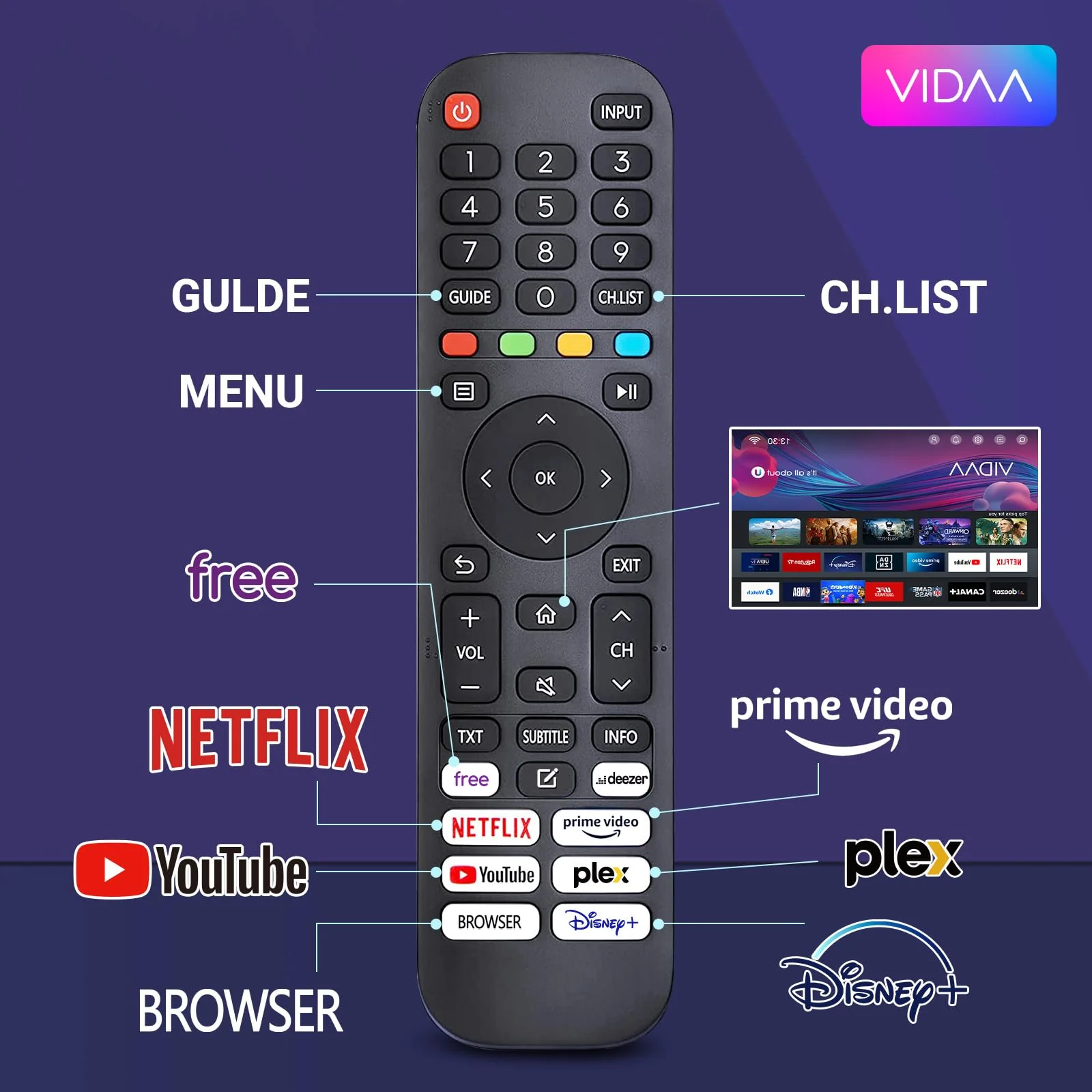 RCA VRS32HQ1 Smart TV 32 Zoll (80cm) HD LED Fernseher mit WLAN, Triple Tuner (DVB-T/T2, DVB-C, DVB-S/S2), App Store, HDMI, USB, CI/CI+, Netflix, YouTube und mehr [RVSmart 2024] - Image 9