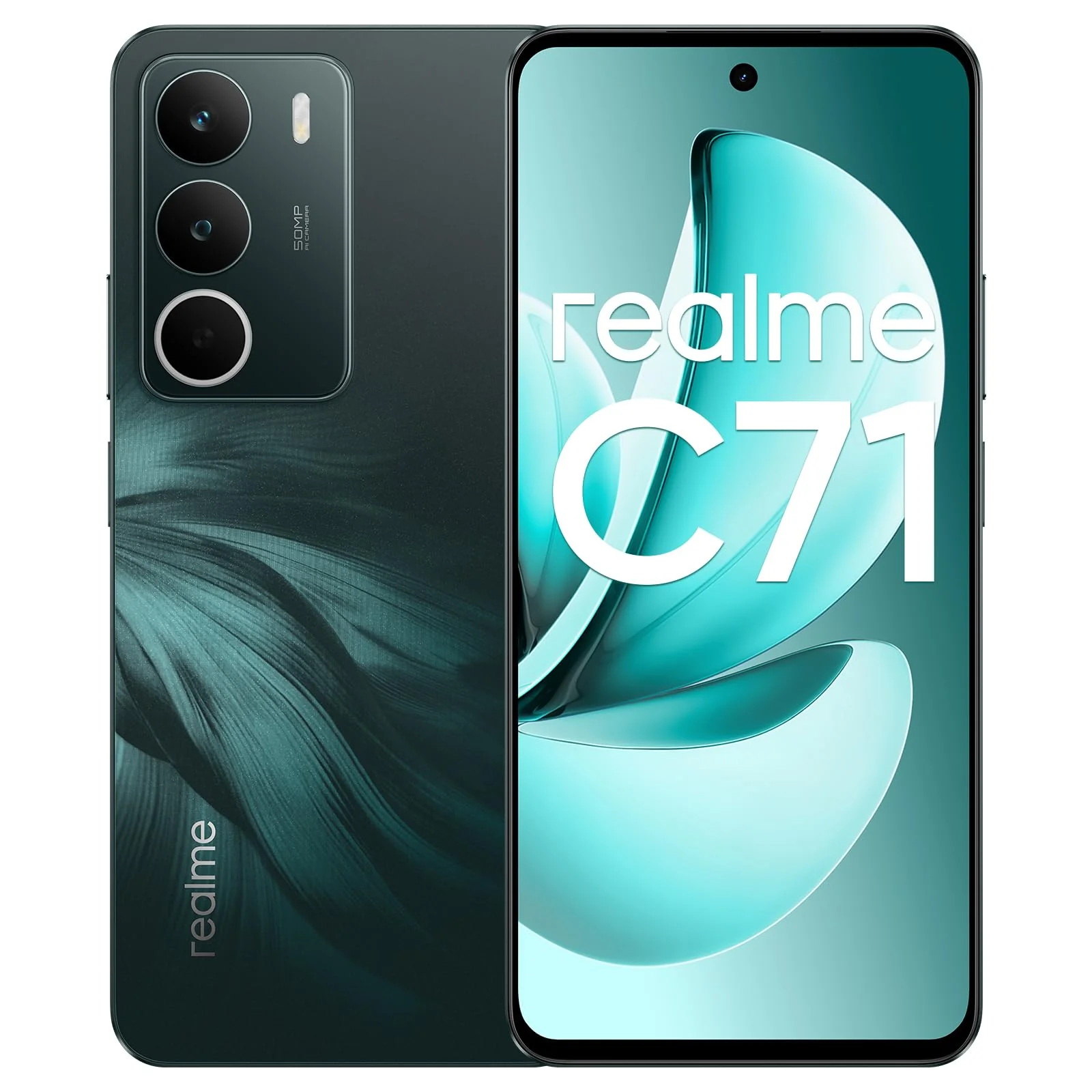 realme C71 Smartphone 8 + 256 GB, 5G Handy, 50 MP Kamera, 6,67 Zoll bis 120 Hz Display, 6000 mAh großer Akku, Stoßfestigkeit in Militärqualität, NFC, Waldeule, ohne Adapter - Image 3