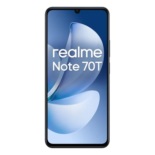realme Note 70T 4G Smartphone, 4+64GB, 6000mAh Massive Battery, 7.94 mm Ultra Slim, T7250 Octa-Core Chipset, Up to 4+8GB Dynamic RAM, Next AI, Charger not Included, Black - Image 10