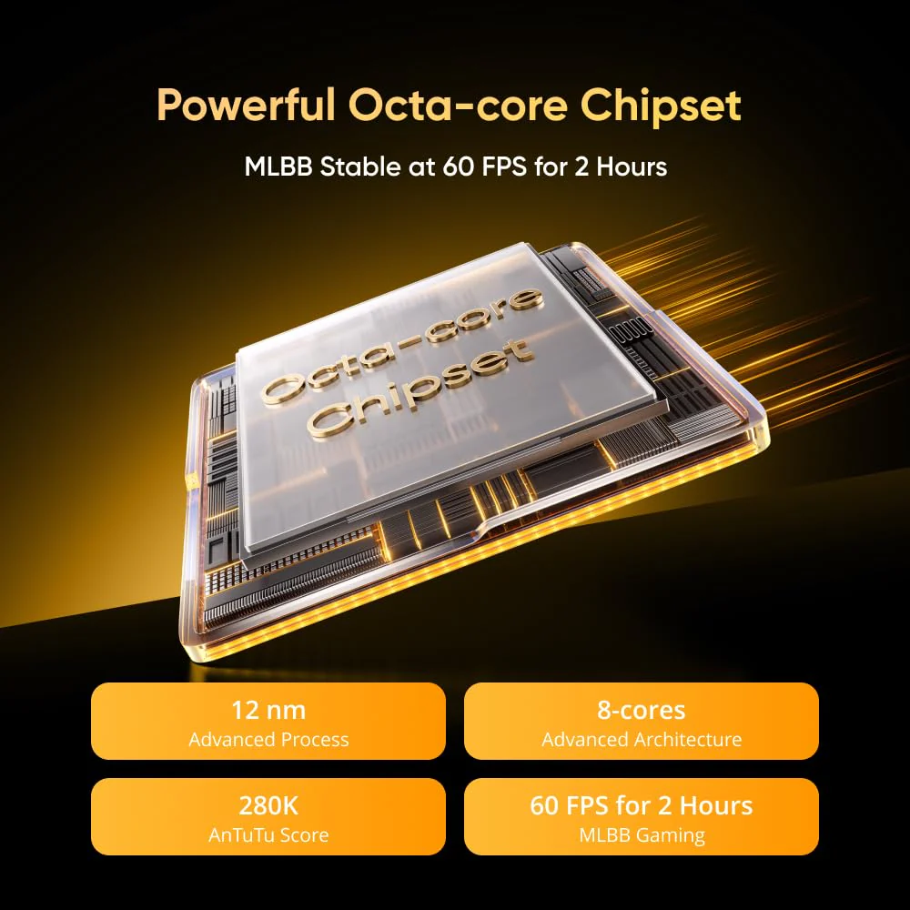 realme Note 70T Smartphone 4+256 GB, 6.000 mAh Akku, 15 W Schnellladung mit 6 W Rückladung, 24 GB dynamischer RAM, Display mit 90 Hz Sehkomfort, Schwarz - Image 5