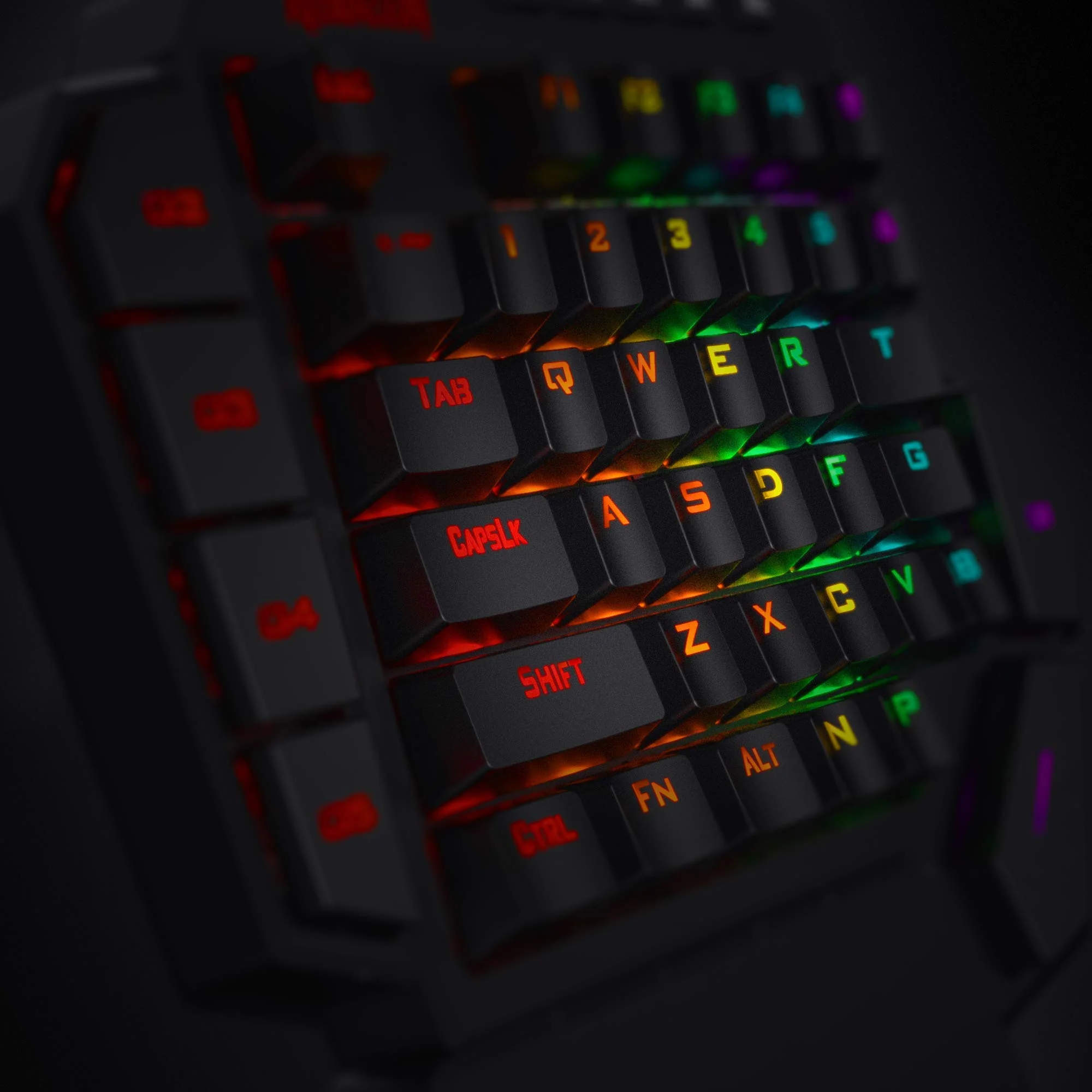 Redragon K585 DITI Einhand RGB Mechanische Gaming-Tastatur, Rote Schalter, Typ-C Professionelle Gaming-Tastatur mit 7 Integrierten Makrotasten, Abnehmbare Handgelenkstütze, 42 Tasten - Image 7