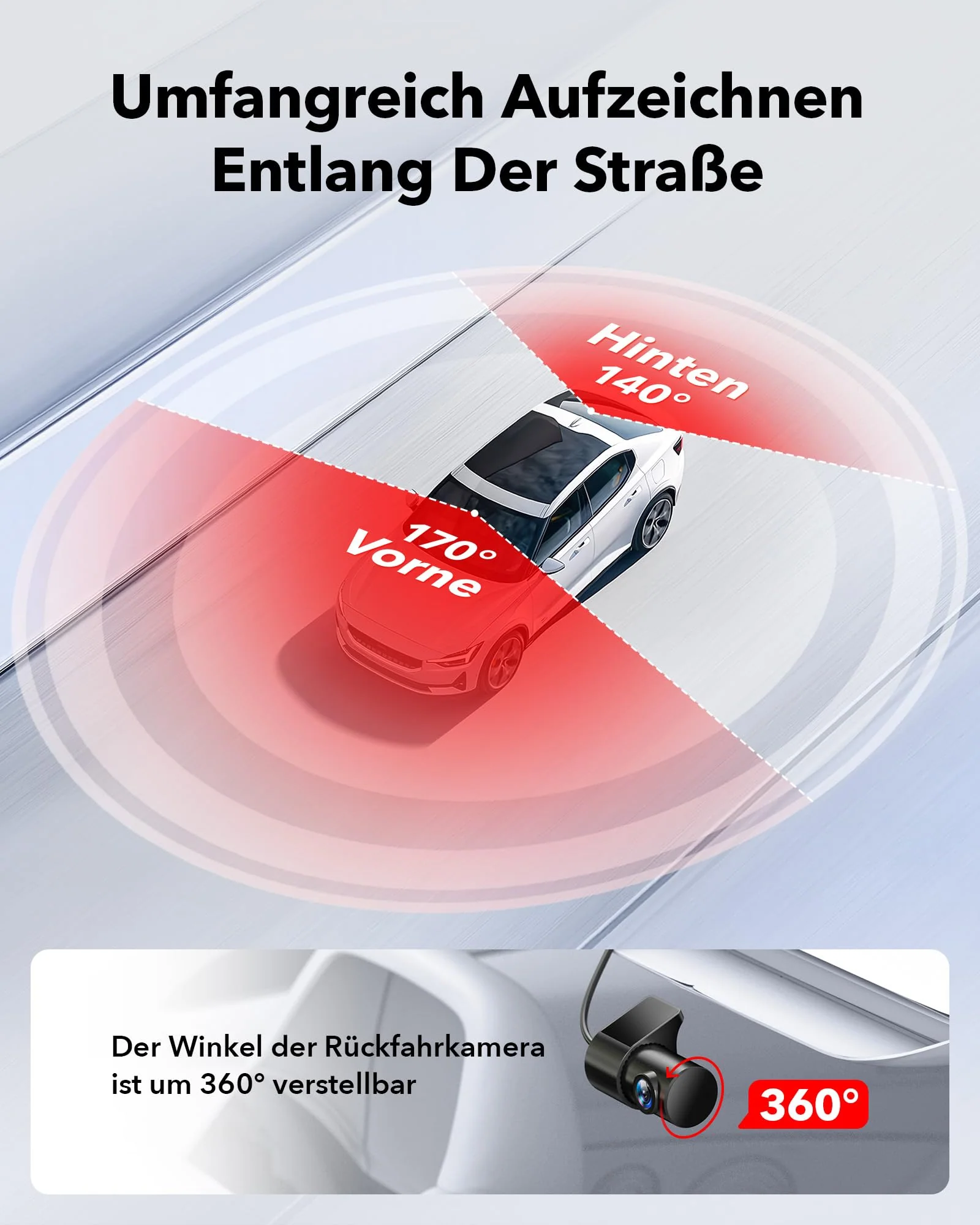 REDTIGER Dashcam Auto Vorne Hinten 4K/2,5K mit STARVIS 2, Dash Cam Auto Kamera 3,18" IPS-Bildschirm, kostenlose 128-GB-Karte,5.8GHz WiFi, GPS, 170°Weitwinkel WDR, Unterstützt 256 GB Max(F7NP) - Image 8