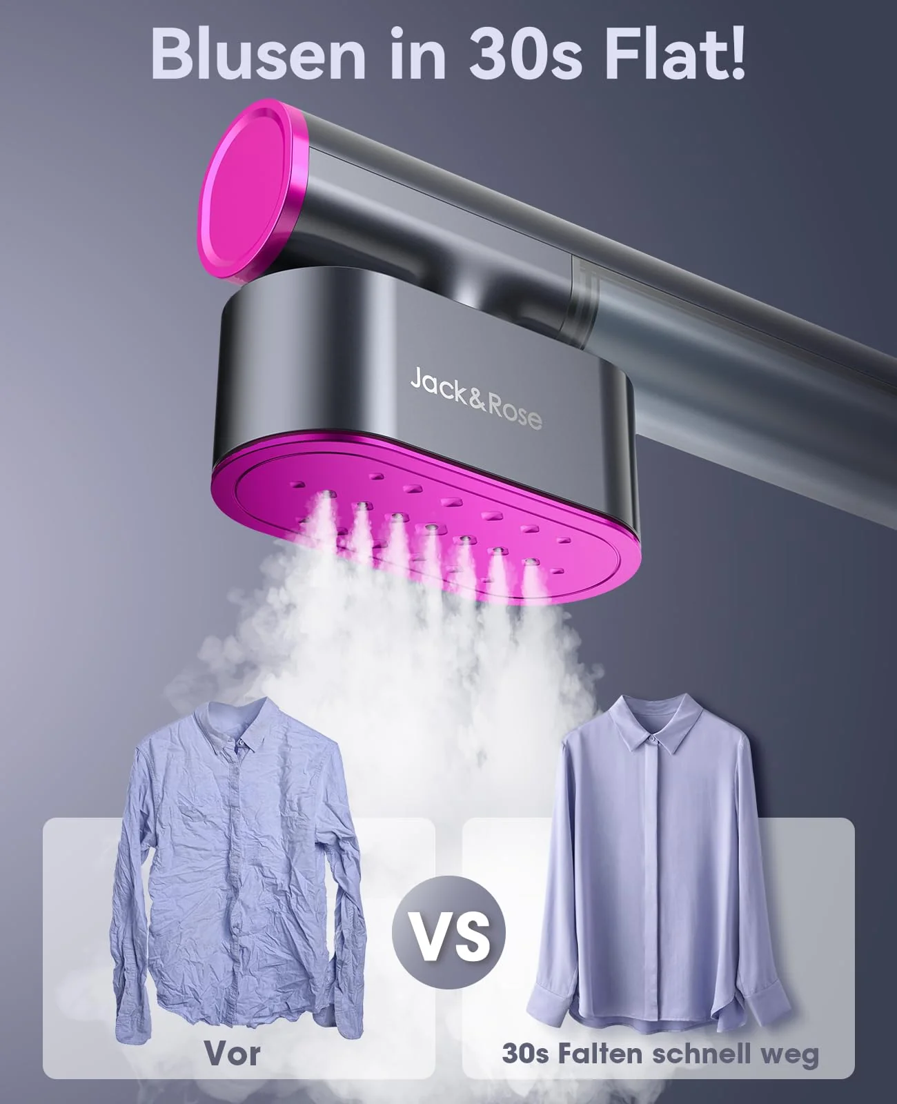 Reise Dampfglätter mit weltweiter Spannung(100-240V), Tragbare Steamer für Kleidung, 2-in-1 Reisebügeleisen 1000W Steam iron, 15s schnelles Aufheizen Steamer dampfglätter für Globale Reisen & Zuhause - Image 8