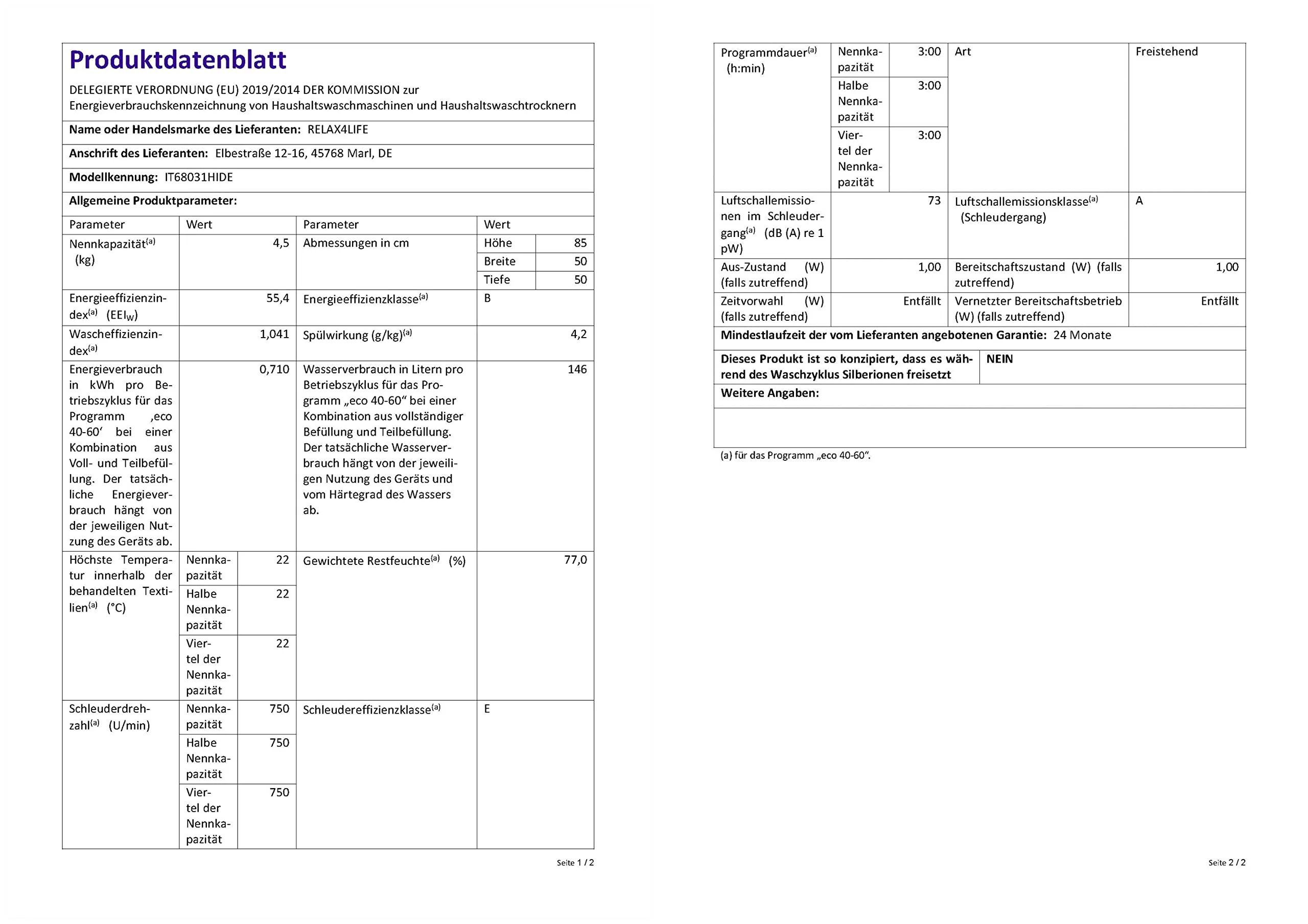 RELAX4LIFE 4,5 kg Vollautomatische Waschmaschine, Waschvollautomat mit Pumpe & Schleuder, Toplader Miniwaschmaschine mit LED-Display & 10 Programmauswahl, 310W/240W, 50 x 50 x 85 cm, Grau - Image 3