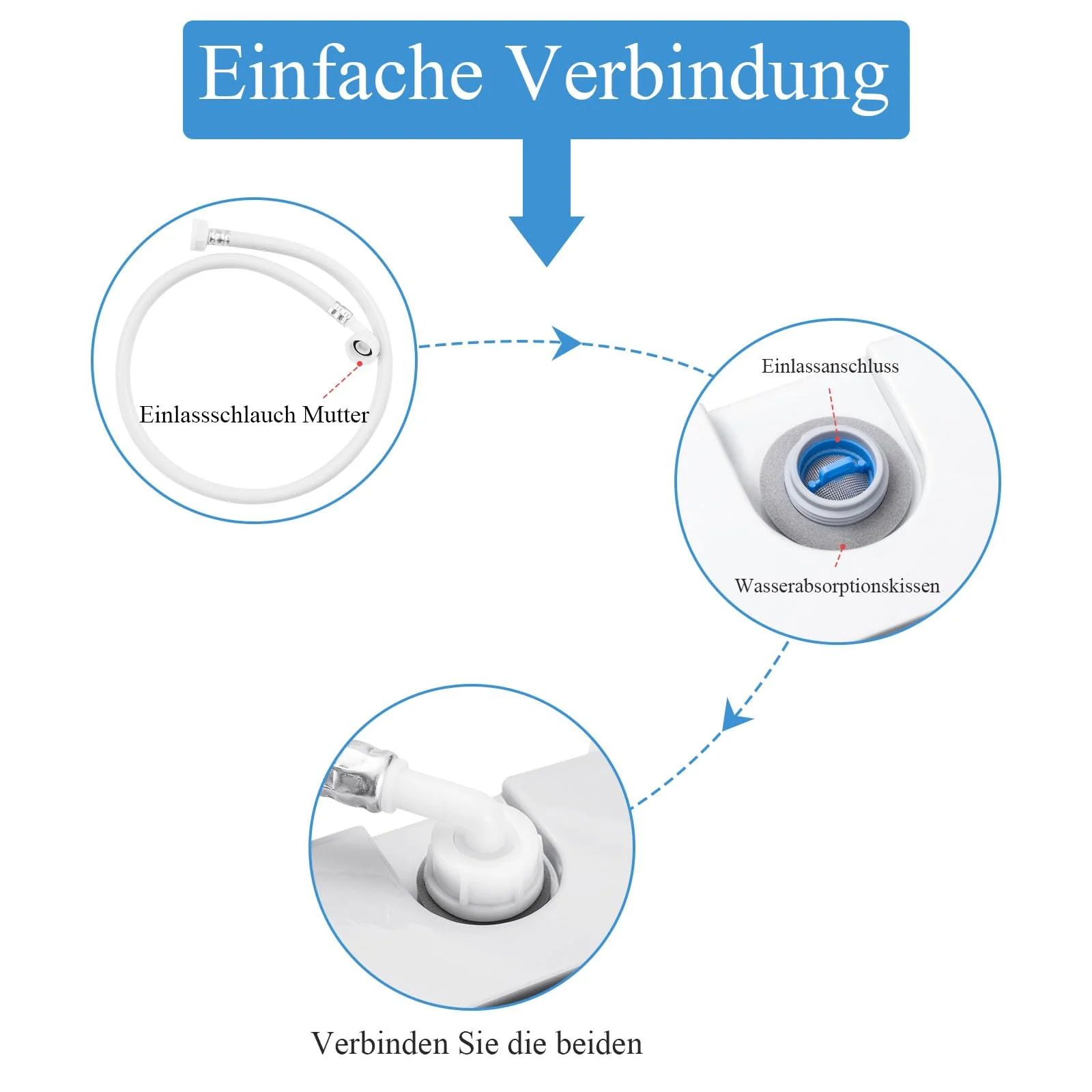 RELAX4LIFE 4,5 kg Vollautomatische Waschmaschine, Waschvollautomat mit Pumpe & Schleuder, Toplader Miniwaschmaschine mit LED-Display & 10 Programmauswahl, 310W/240W, 50 x 50 x 85 cm, Grau - Image 8