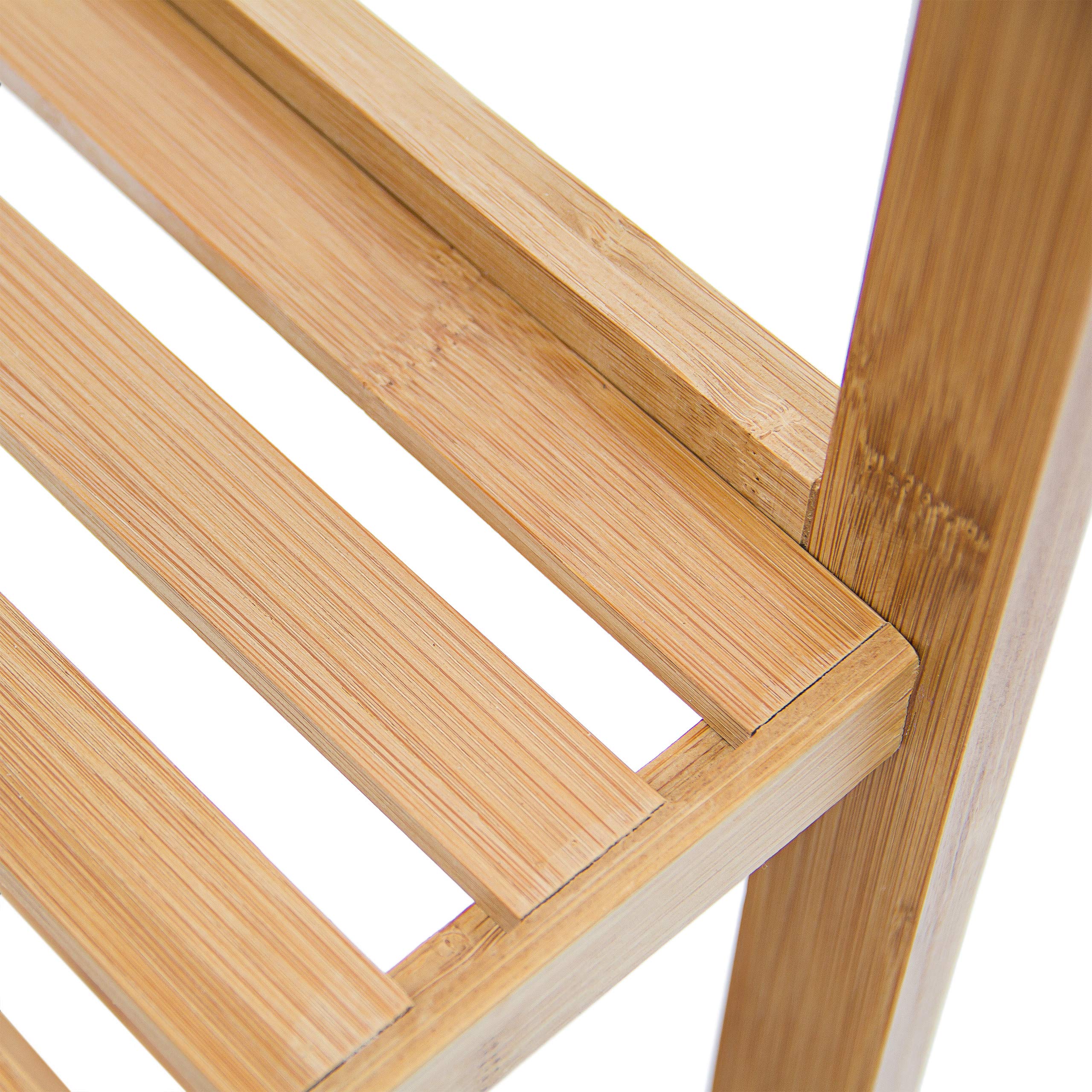 Relaxdays Badregal Bambus mit 3 Ablagen HBT: 79 x 33 x 33 cm Schickes Standregal aus natürlichem Holz Bambusregal als Küchenregal oder Holzregal zur Aufbewahrung und Lagerung im Badezimmer, natur - Image 3