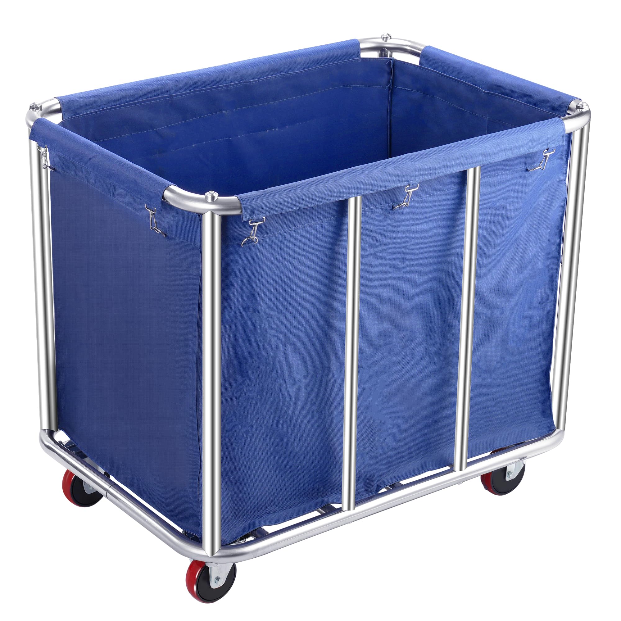 Rengue Wäschewagen, Wäschekorb Groß 400L Wäschewagen mit Rollen, Abnehmbaren Oxford Tasche und stabilem Stahlrahmen, Wäschesortierer Last 150 Kg Wäschesortierwagen Kommerzieller für Home Hotel - Image 6