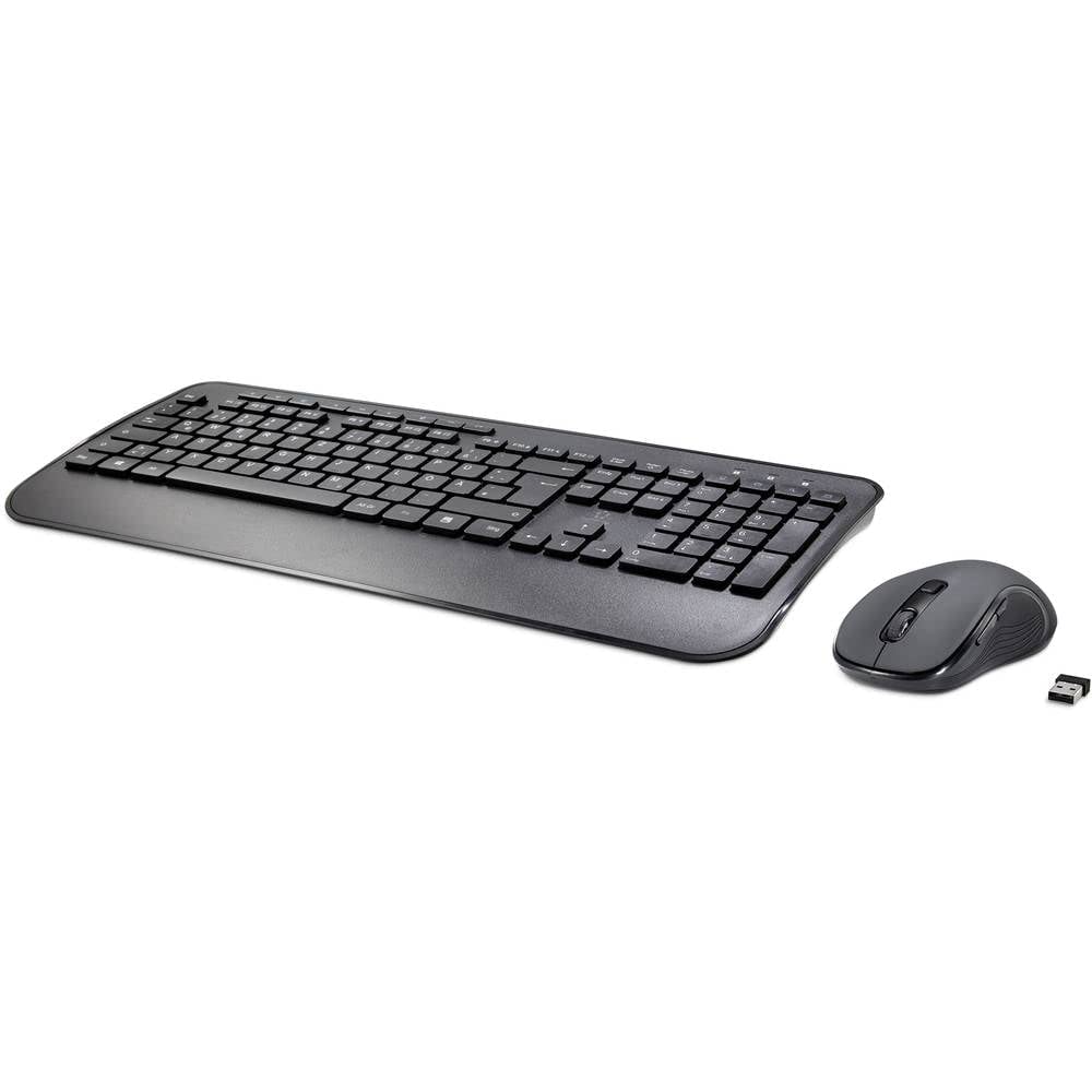 Renkforce RF-KMC-520 Kabellos Tastatur, Maus-Set Multimediatasten Deutsch, QWERTZ Black - Image 2