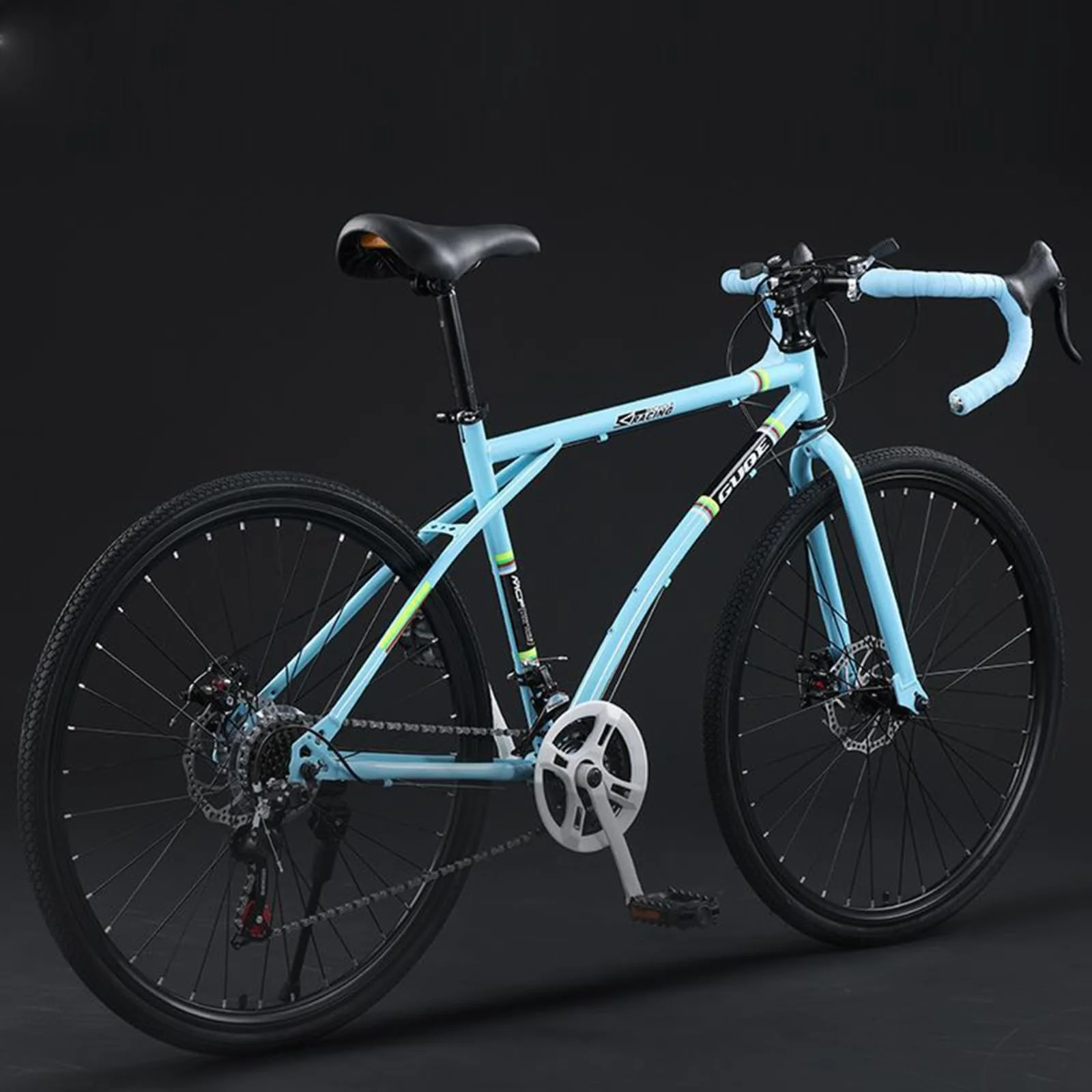 Rennrad Mountainbike 7 Gang 24 Gang Leichtes Studentenpendel Jugendlenkerrennen C,24-Speed