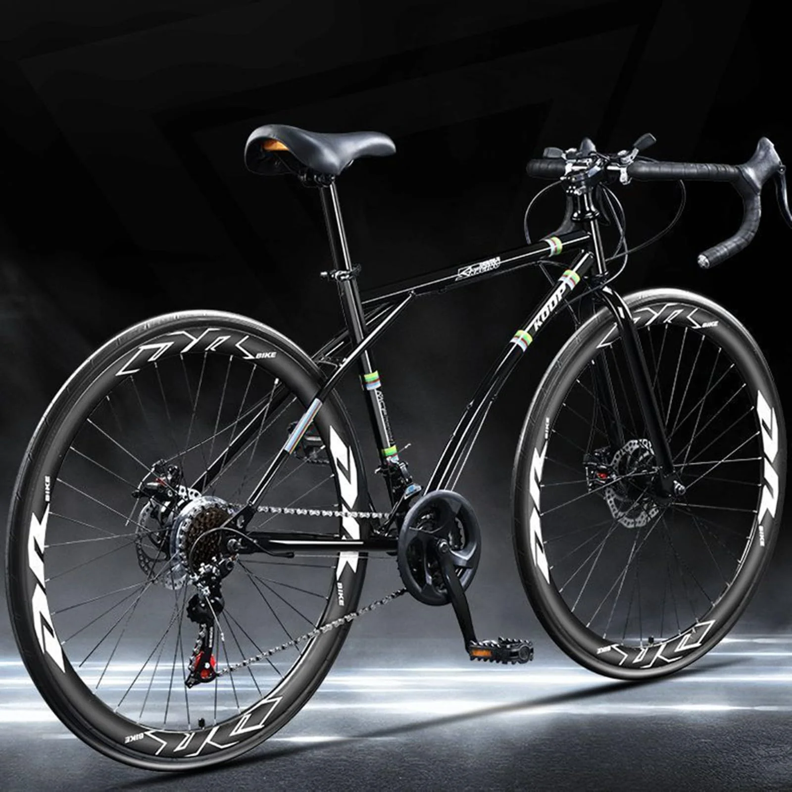 Rennrad Mountainbike 7 Gang 24 Gang Leichtes Studentenpendel Jugendlenkerrennen C,24-Speed - Image 2