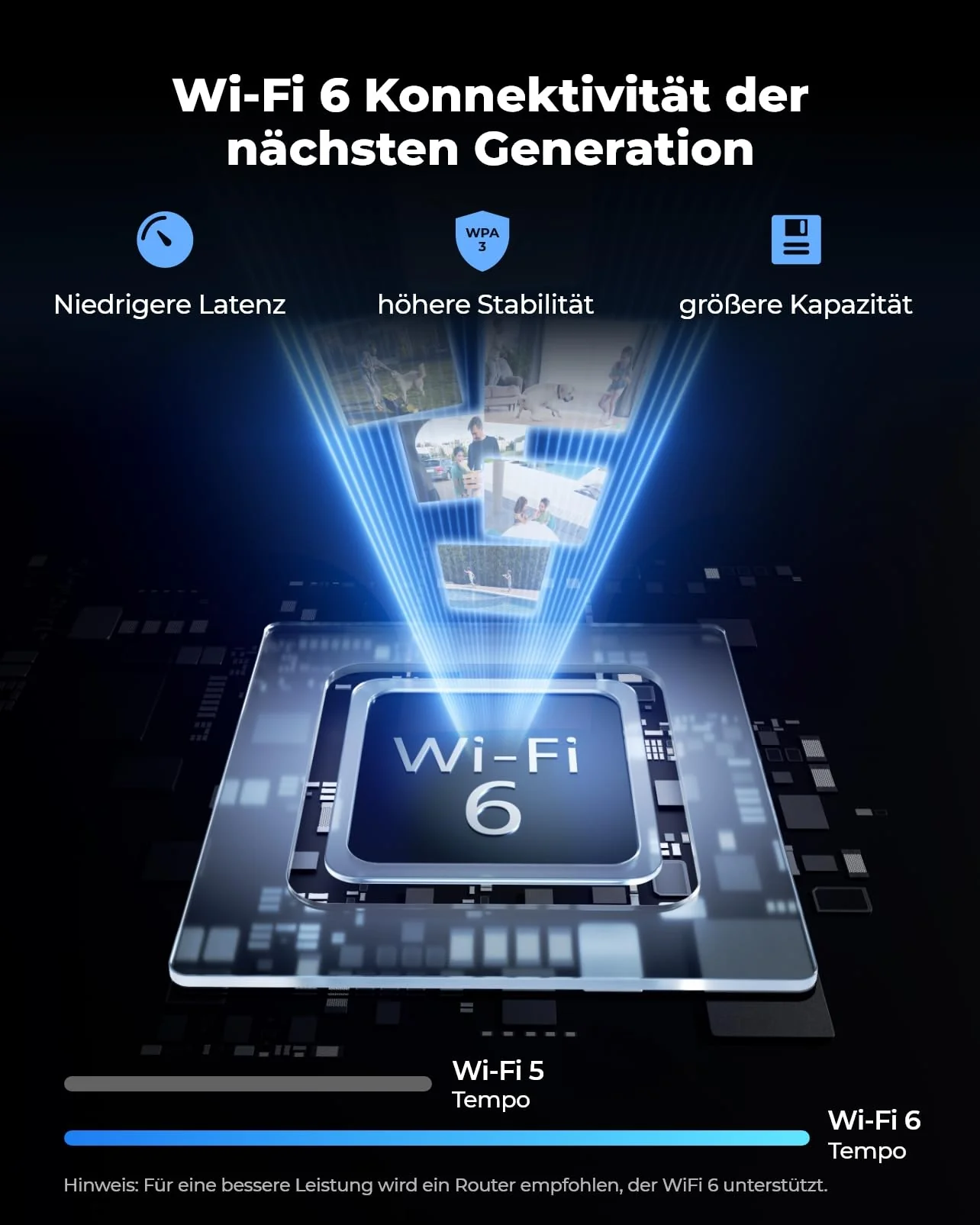 Reolink 4K Wi-Fi 6 Überwachungskamera, 5/2,4 GHz WLAN Kamera Outdoor mit IP67 Metallgehäuse, Menschen-/Fahrzeug-/Haustiererkennung, Farbnachtsicht, 2-Wege-Audio, 24/7-Aufzeichnung, RLC-810WA - Image 2