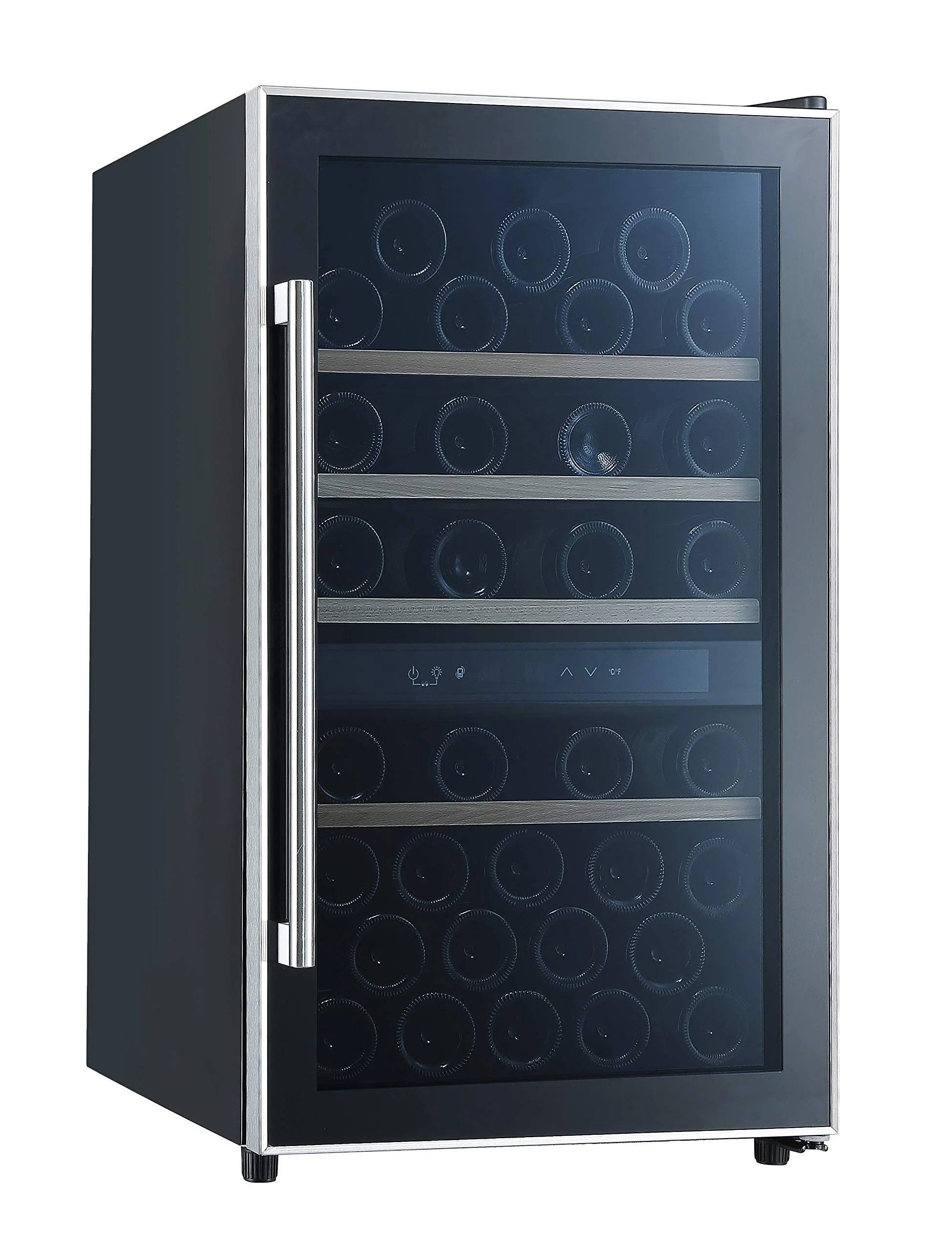 Respekta Weinkühlschrank freistehend für 49 Standardflaschen / 116 L Nutzinhalt/Regelbares Thermostat 5° - 22°C/Touch Control/LED Leuchte/Wechselbarer Türanschlag/Max. 41 dB/WKS 49 - Image 6