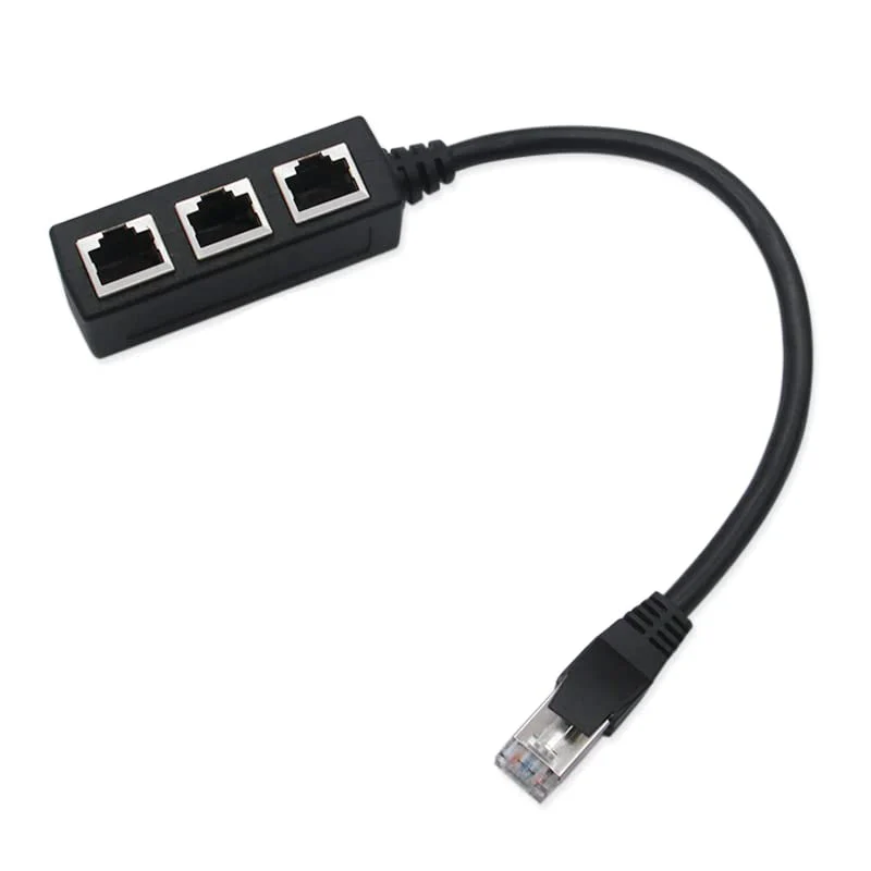 Retoo LAN splitter 1 auf 3, RJ45 Ethernet Splitter, Ethernet-Verlängerungskabelkabel, Transfer-Anschluss-Splitter, Netzwerk Splitter, 1 Stecker auf 3 Buchse, LAN Anschluss Verteiler - Image 7