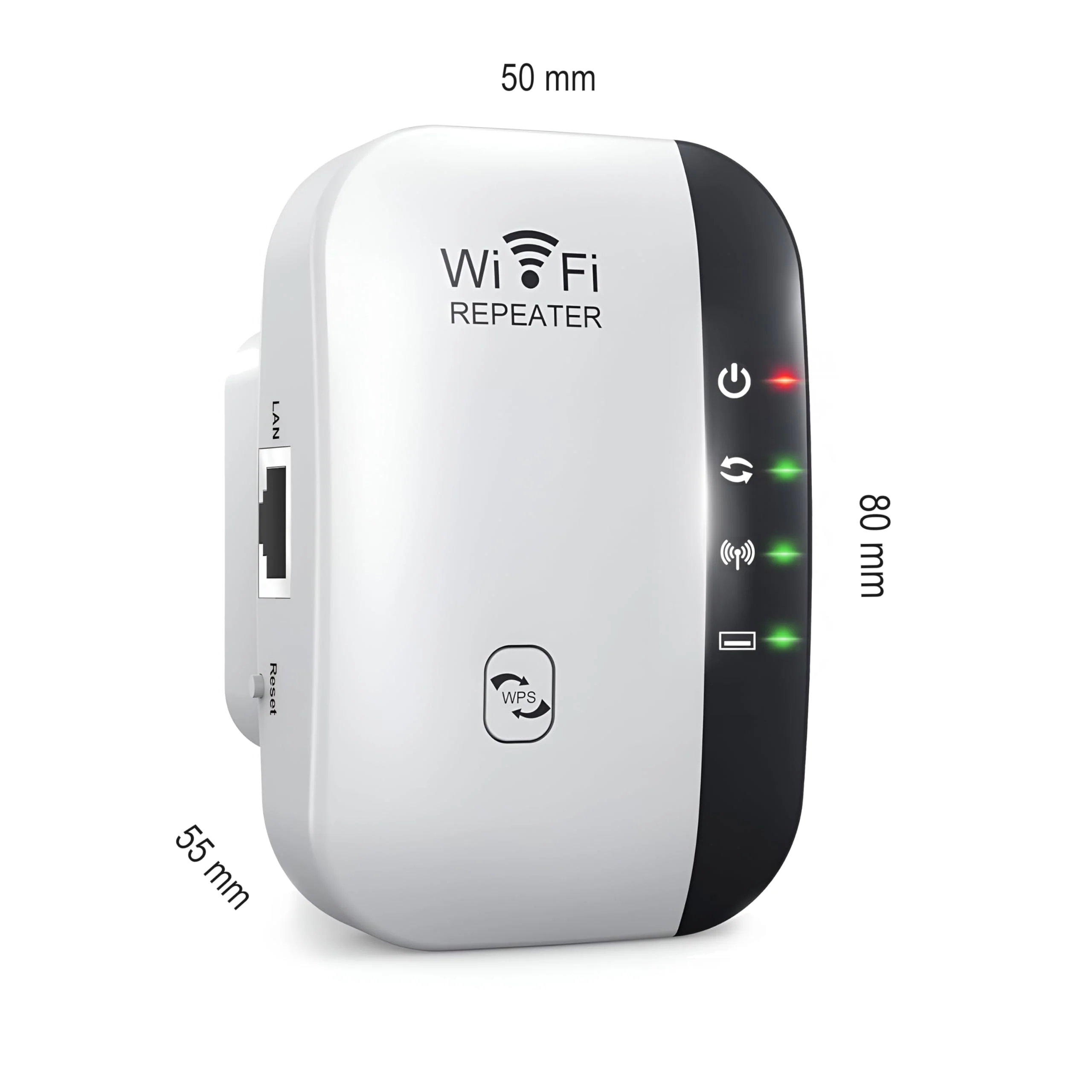 Retoo WiFi Repeater 2.4 GHz, 300 Mbit/s, WLAN Verstärker, Ethernet-Port, WPS, Access Point, Repeater Modus, LED abschaltbar, kompatibel zu Allen WLAN Geräte, Internet Verstärker, IEEE 802.11 b/g/n - Image 4