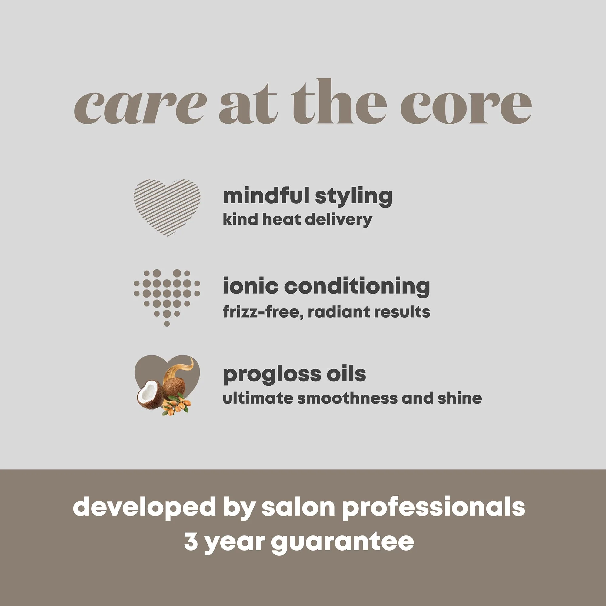 Revamp Progloss Ion Shine Keramik-Glätteisen mit Ionen-Technologie für jederzeit frizzfreie Ergebnisse, angereichert mit Progloss Smooth Keratin, Argan- und Kokosöl, verschiedene Hitzestufen, Schwarz - Image 3