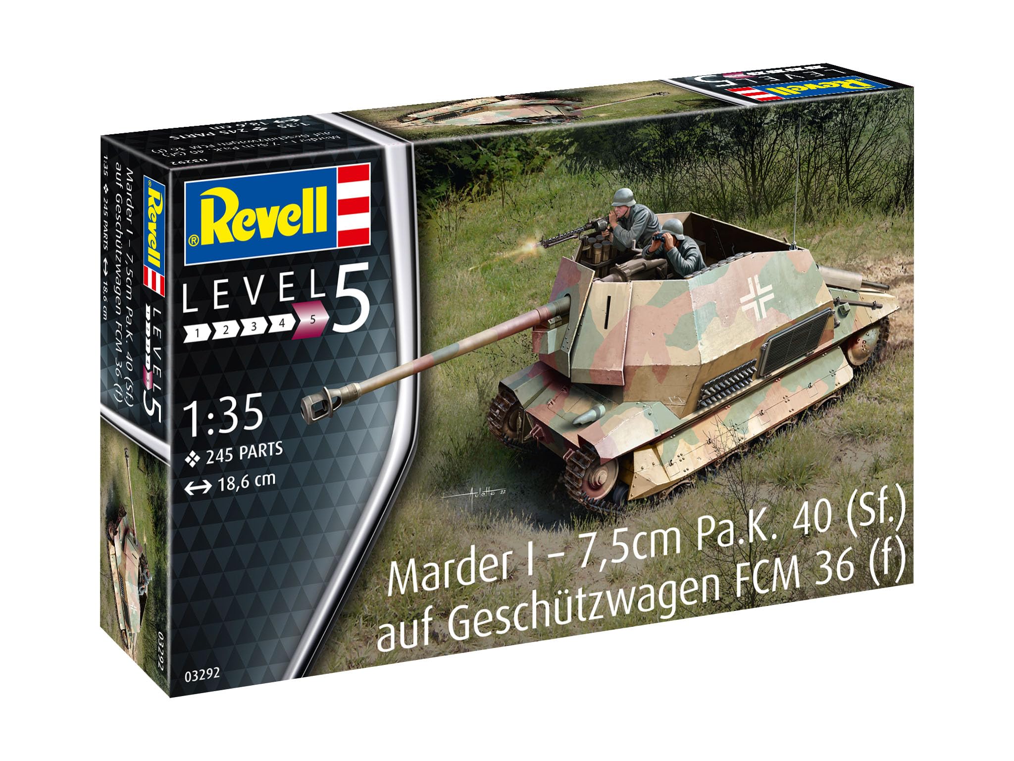 Revell 03292 Marder I – 7,5cm Pa.K. 40 (Sf.) auf Geschützwagen - Image 2