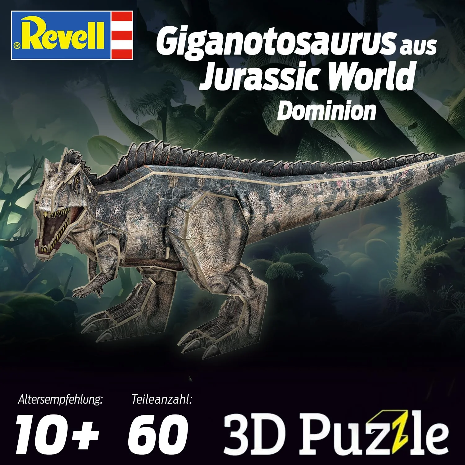 Revell 3D Puzzle Jurassic World Dominion I Dinosaurier-Modell mit Dioramenplatte | Einfacher Zusammenbau | Perfekt für Kinder ab 10 Jahren | Detailreiches Sammlerstück - Image 7