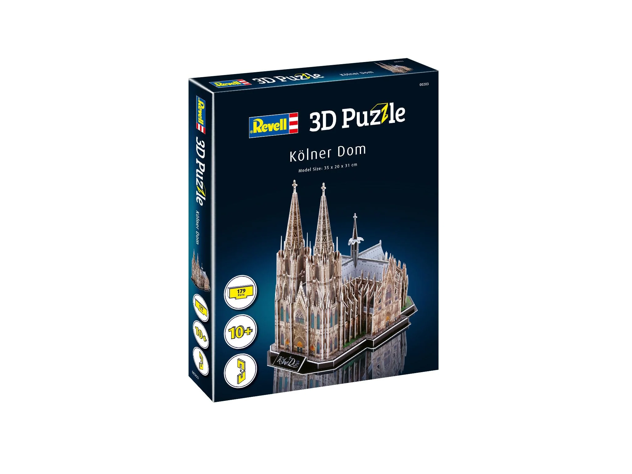 Revell 3D Puzzle Koelner Dom I 179 Teile I 4 Stunden Bauspaß für Kinder und Erwachsene I ab 10 Jahren I Die dritthöchste Kirche der Welt selber zusammenbauen - Image 3