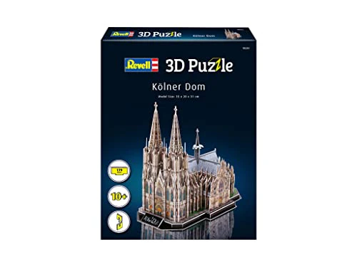 Revell 3D Puzzle Koelner Dom I 179 Teile I 4 Stunden Bauspaß für Kinder und Erwachsene I ab 10 Jahren I Die dritthöchste Kirche der Welt selber zusammenbauen - Image 6
