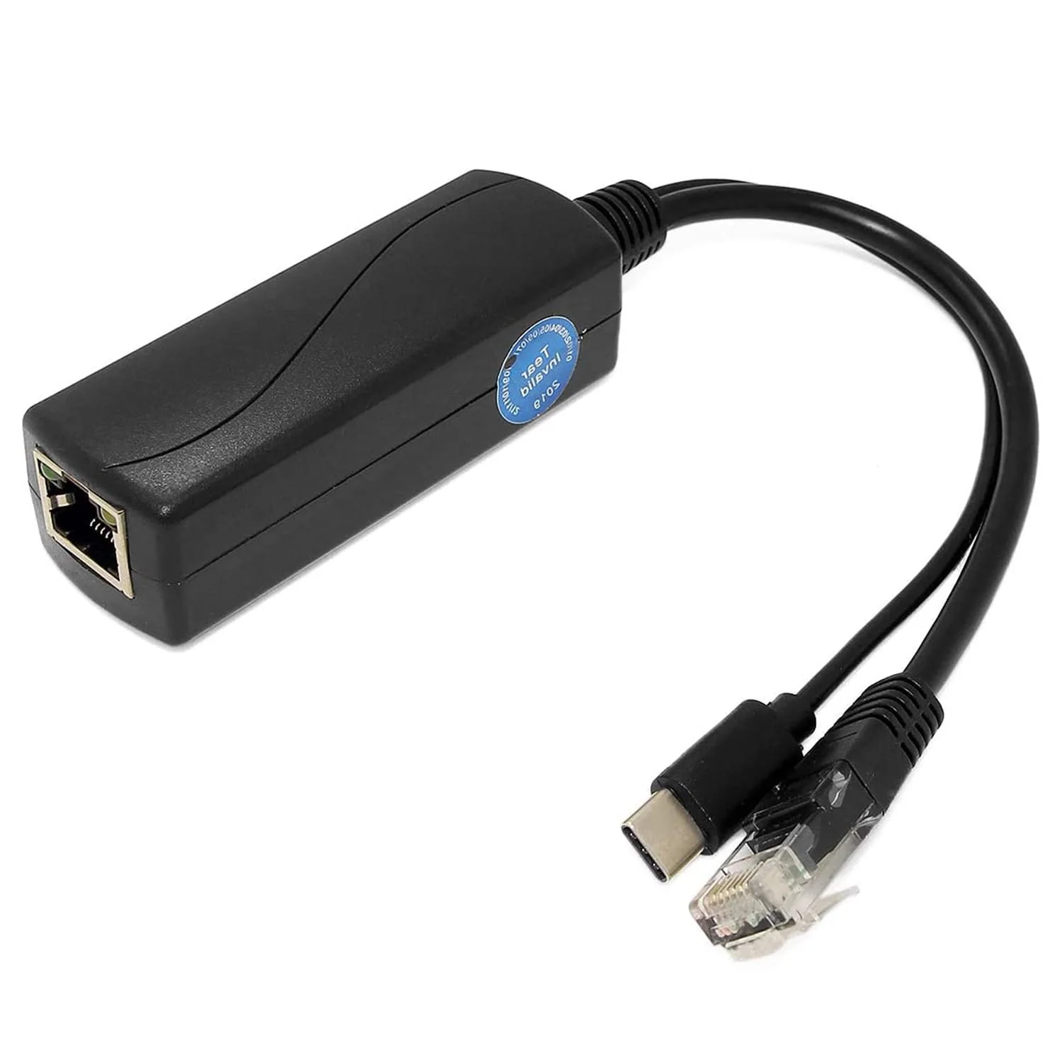 REVODATA Gigabit Typ C PoE Splitter 5V/4A, PoE 48V auf USB-C 5V/4A Ausgang, Erfüllt IEEE802.3af/at, Adaptive 10/100/1000Mbps, PoE Adapter Splitter für Smart Home/Pi 4B/4B+ (TYPEC0504G) - Image 4