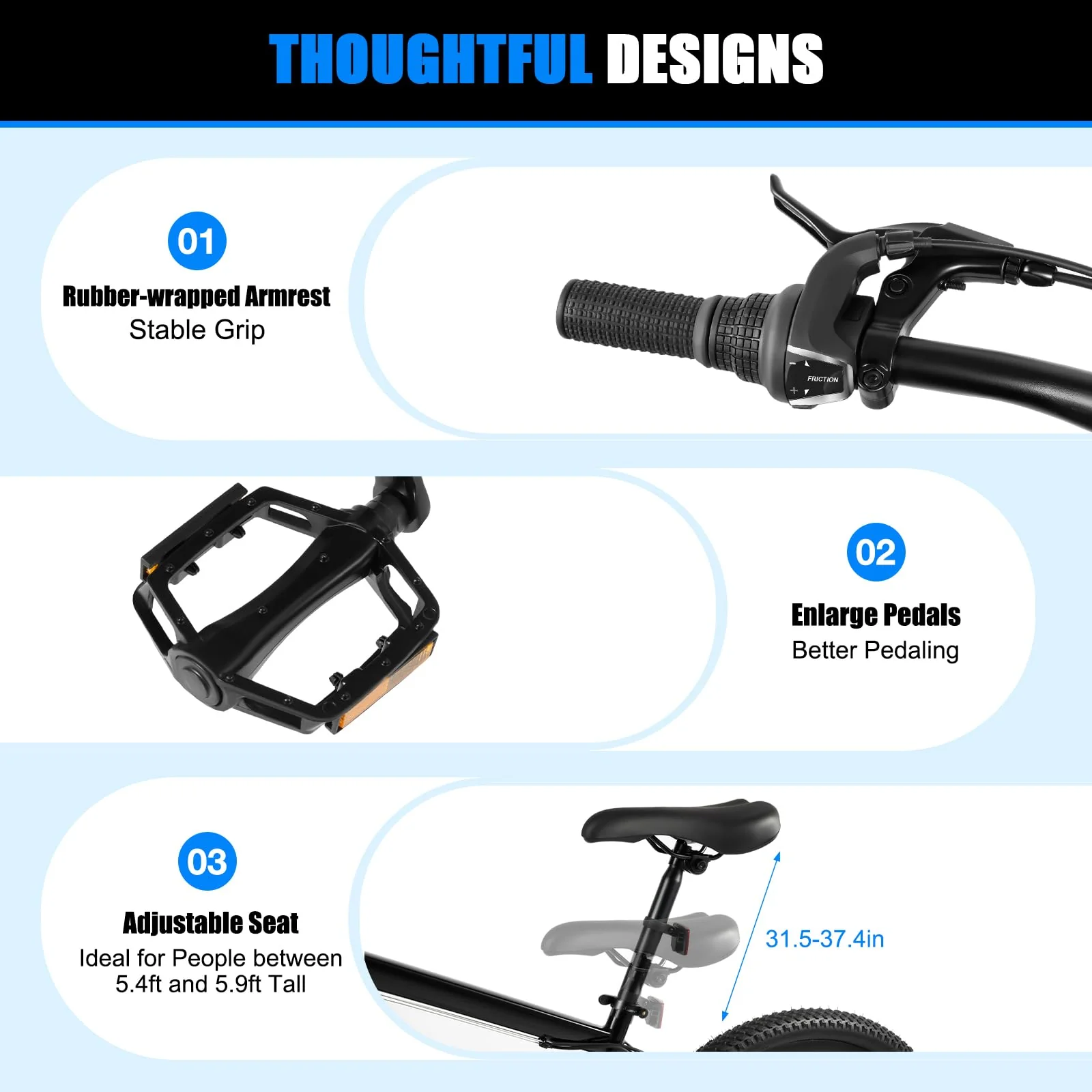 RibasuBB Mountainbike 26 Zoll, MTB Fahrrad 21 Gang Fahrräder Rennrad Bike Jugendfahrrad MTB Mountainbike Unisex, Belastung von 98kg, 165-185 cm Geeignete Höhe - Image 3