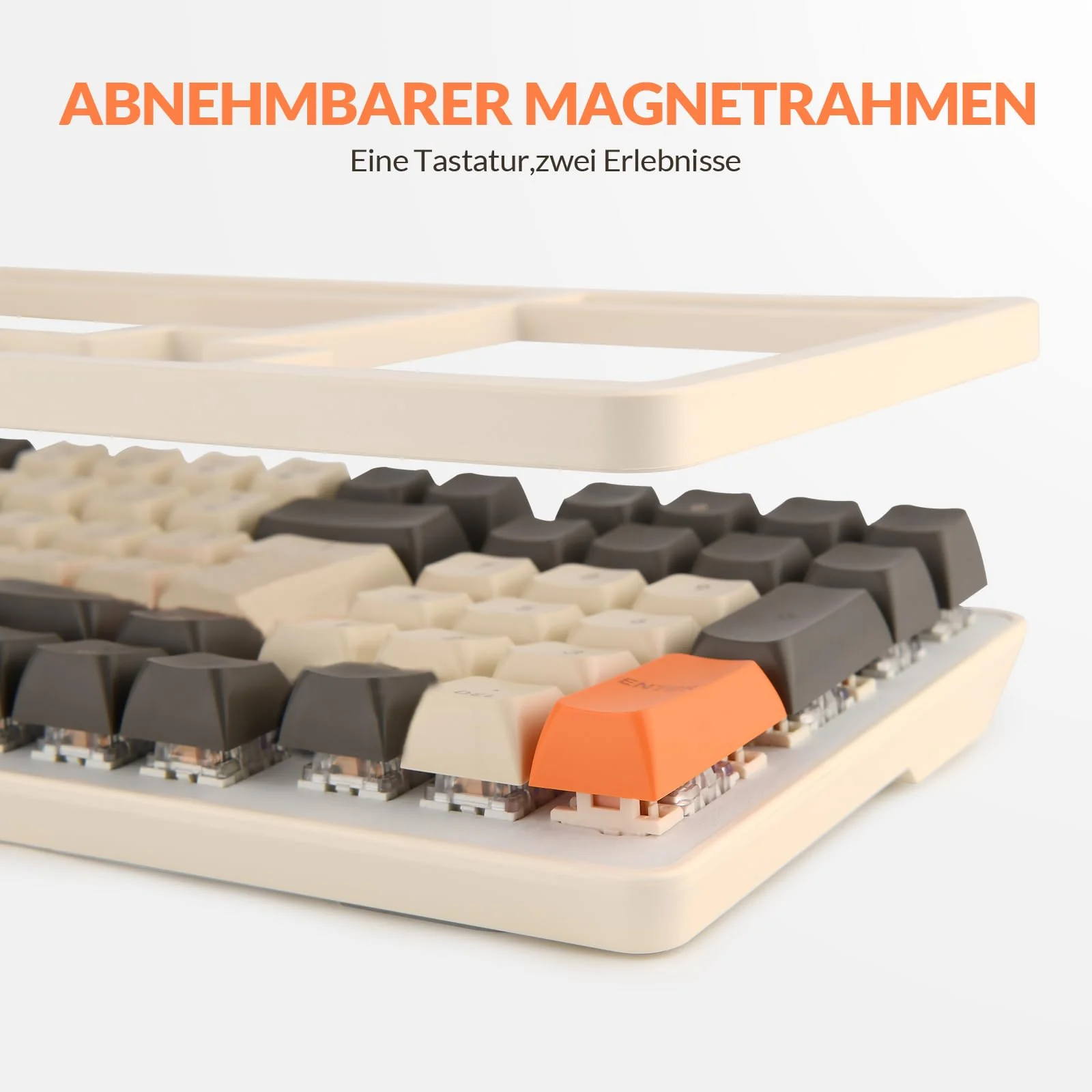 Rii Mechanische Tastatur Gaming Keyboard, Gaming Tastatur Kabel mit QWERTZ, Tastatur Mechanisch mit Blaue Schalter (Laut), Keyboard Gaming Tastatur 75 Prozent (Kabel Verbindung) - Image 6